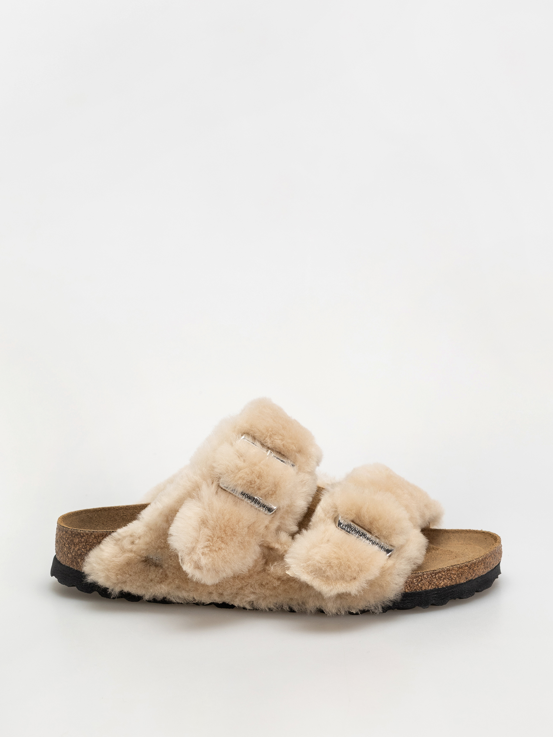 Birkenstock Arizona Shearling Cover Upper Narrow Flip-flop papucsok Wmn (sandcastle)