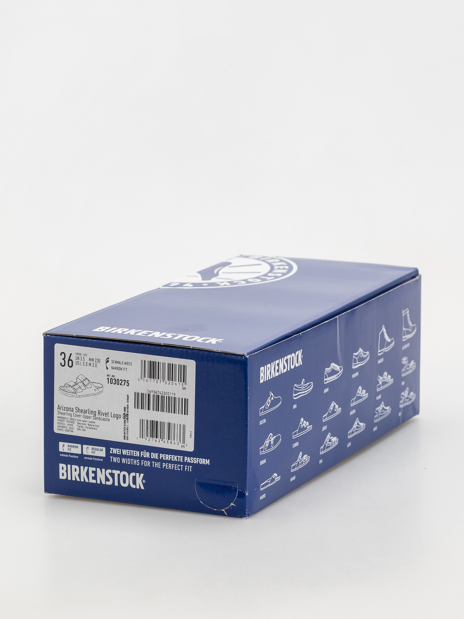 Birkenstock Arizona Shearling Cover Upper Narrow Wmn Flip-flop papucsok (sandcastle)