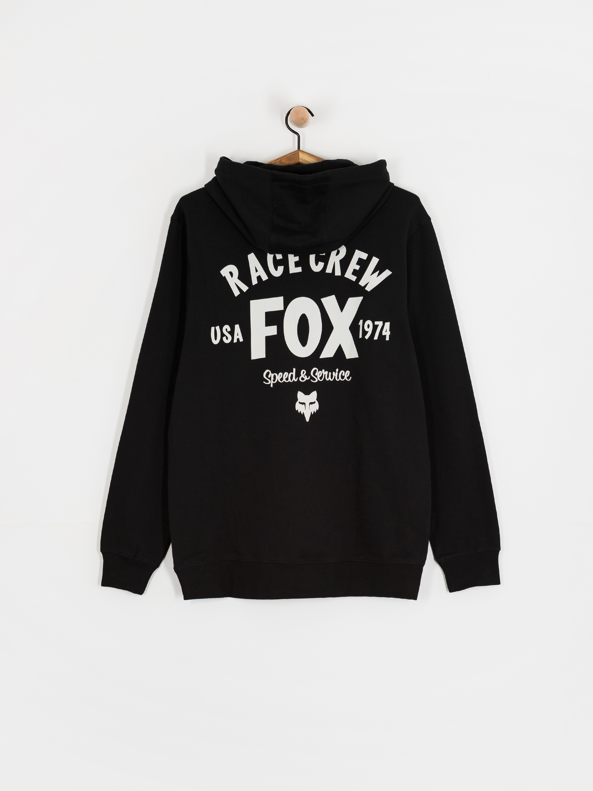 Fox Slogan HD Kapucnis pulóver (black)