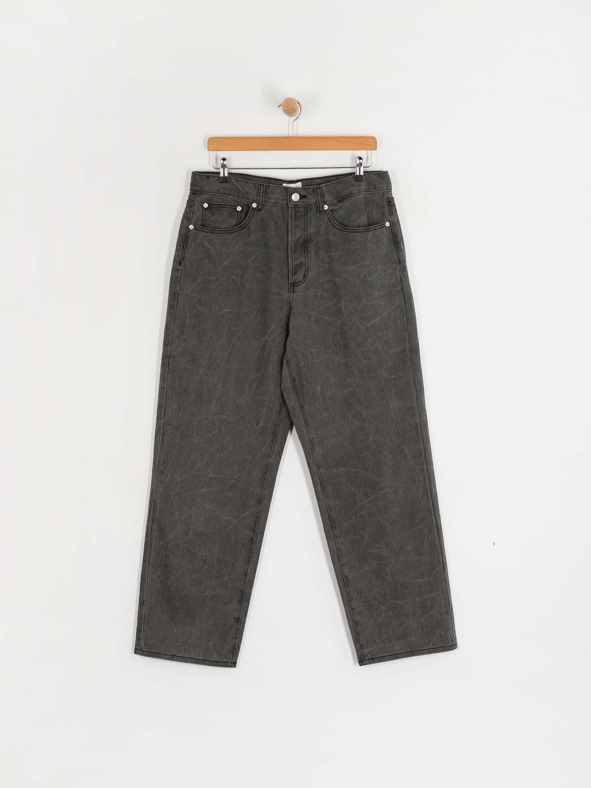 OBEY Classic Wrinkle Baggy Denim Kisnadrág (black wrinkle wash)