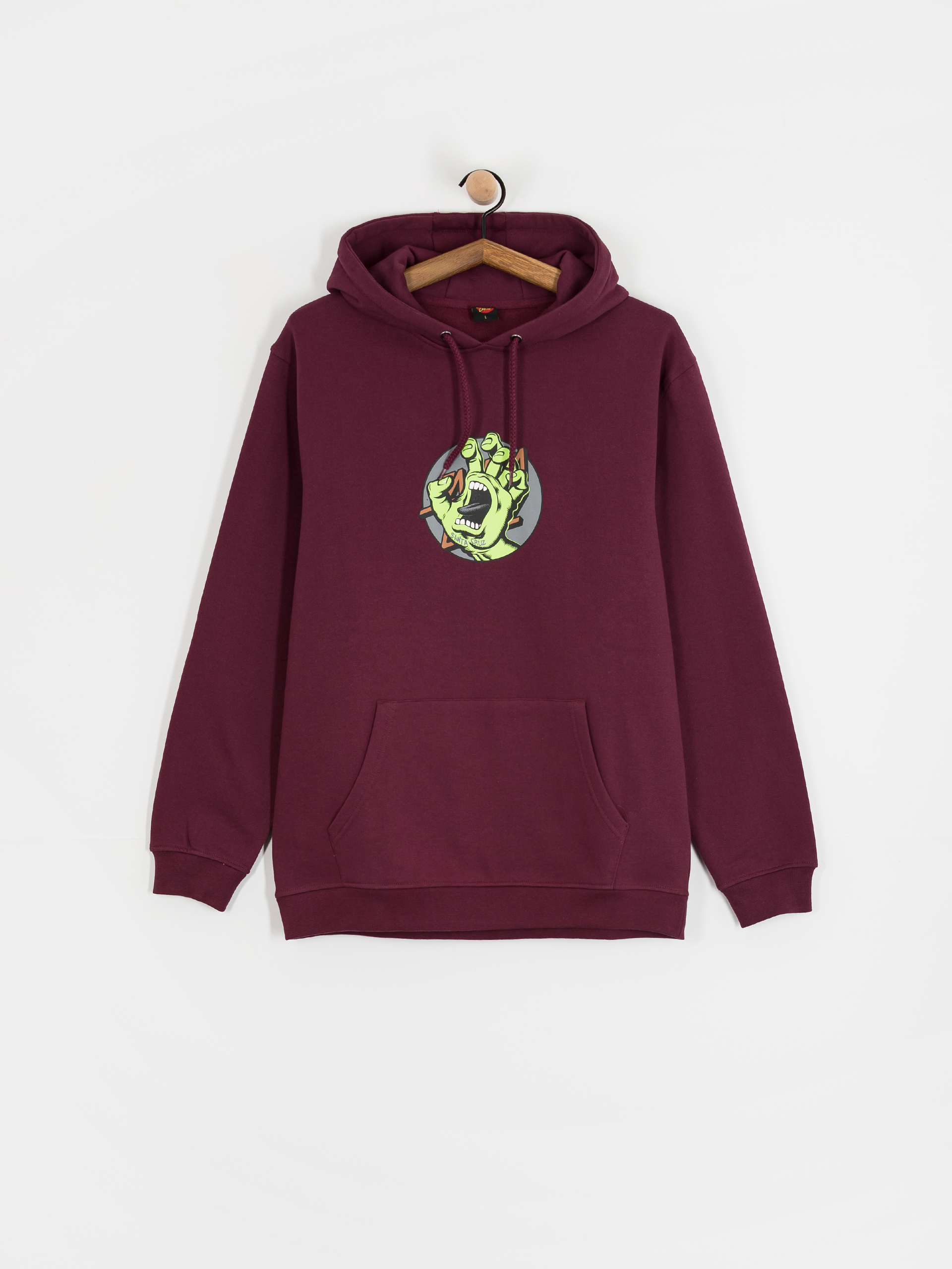 Pulóver Santa Cruz Hand Dot Front (dark cherry)