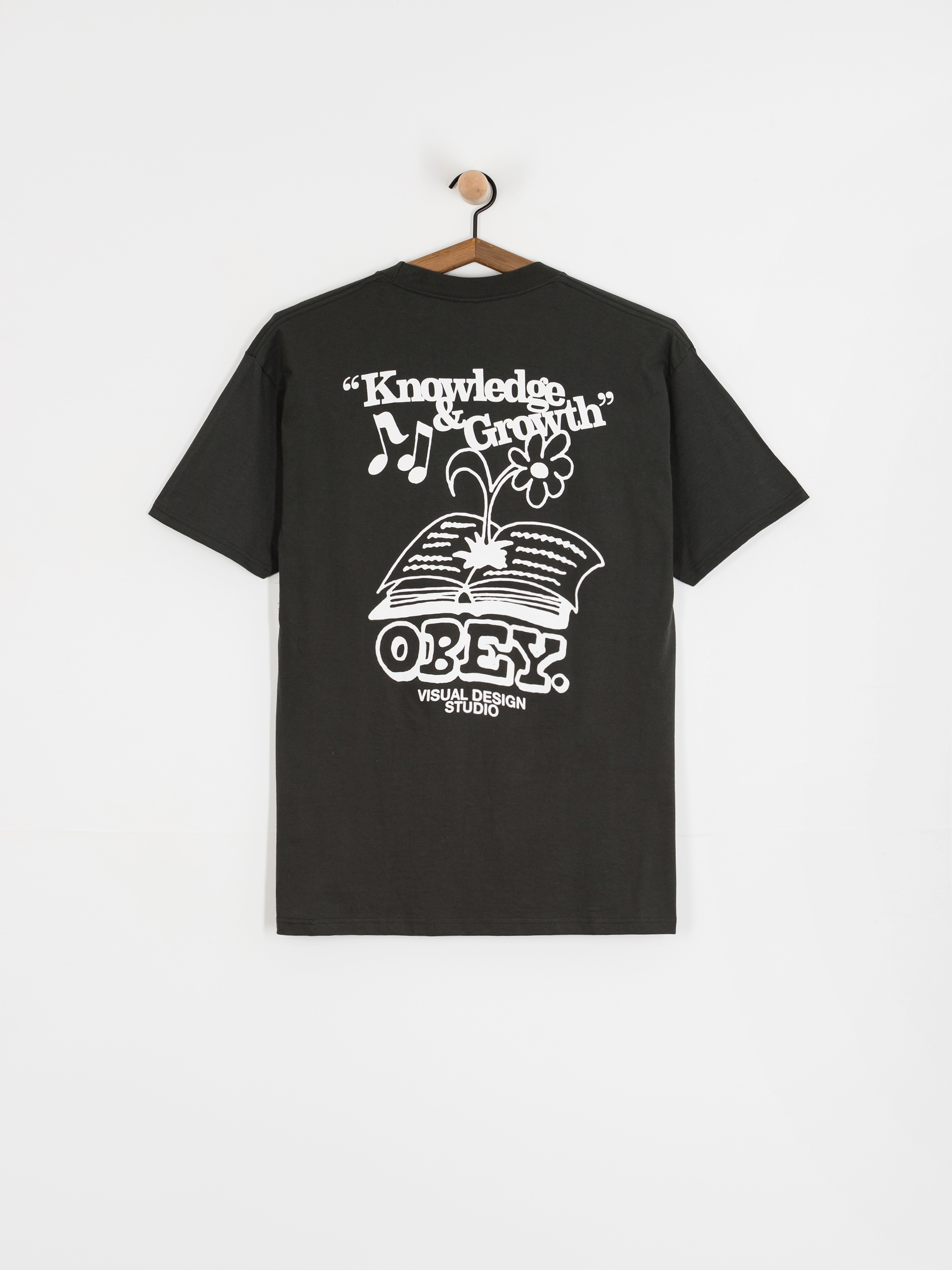 OBEY Obey Knowledge & Growth Pu00f3lu00f3 (vintage black)