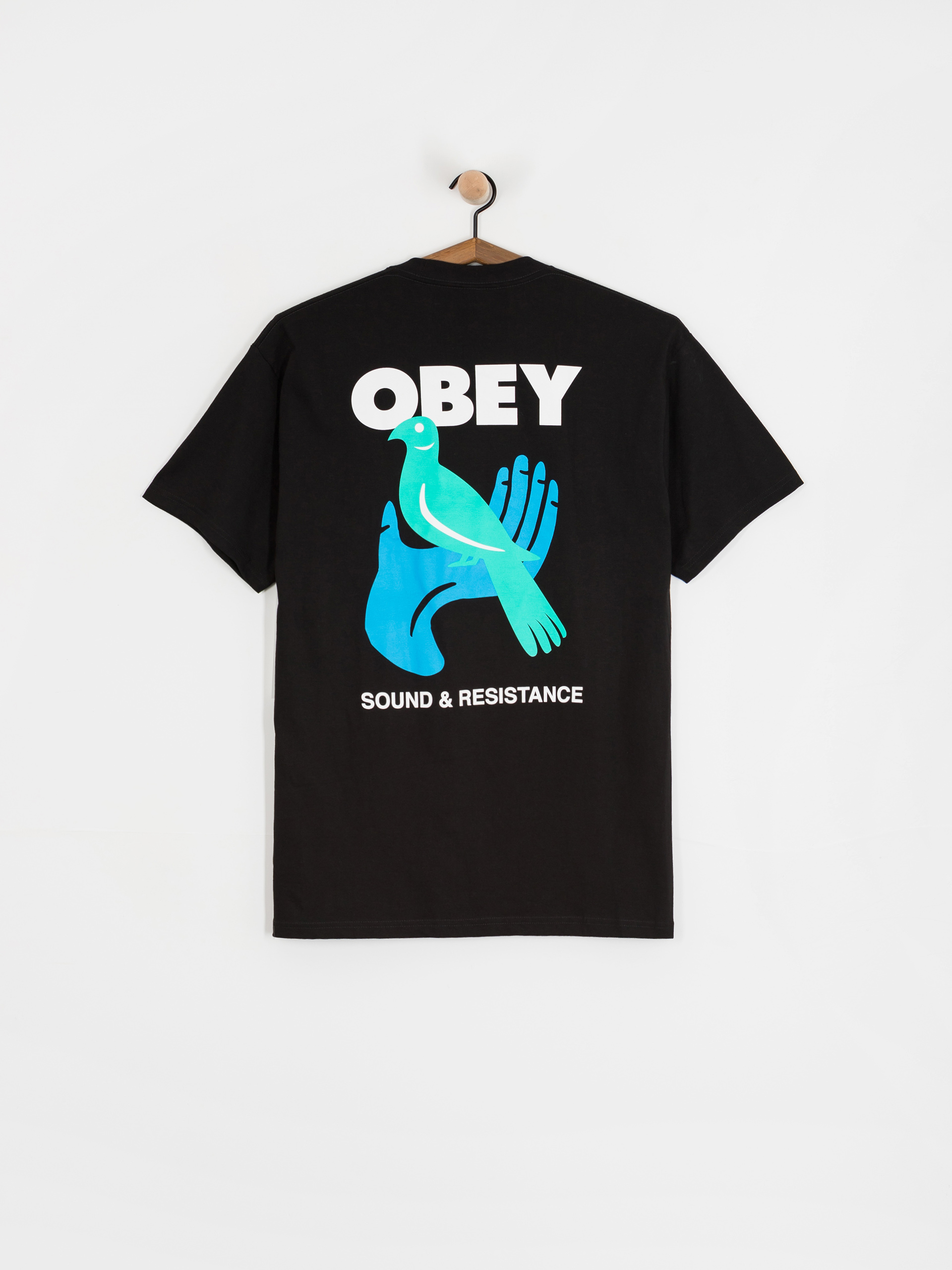 OBEY Obey Sound & Resistance Bird Póló (black)