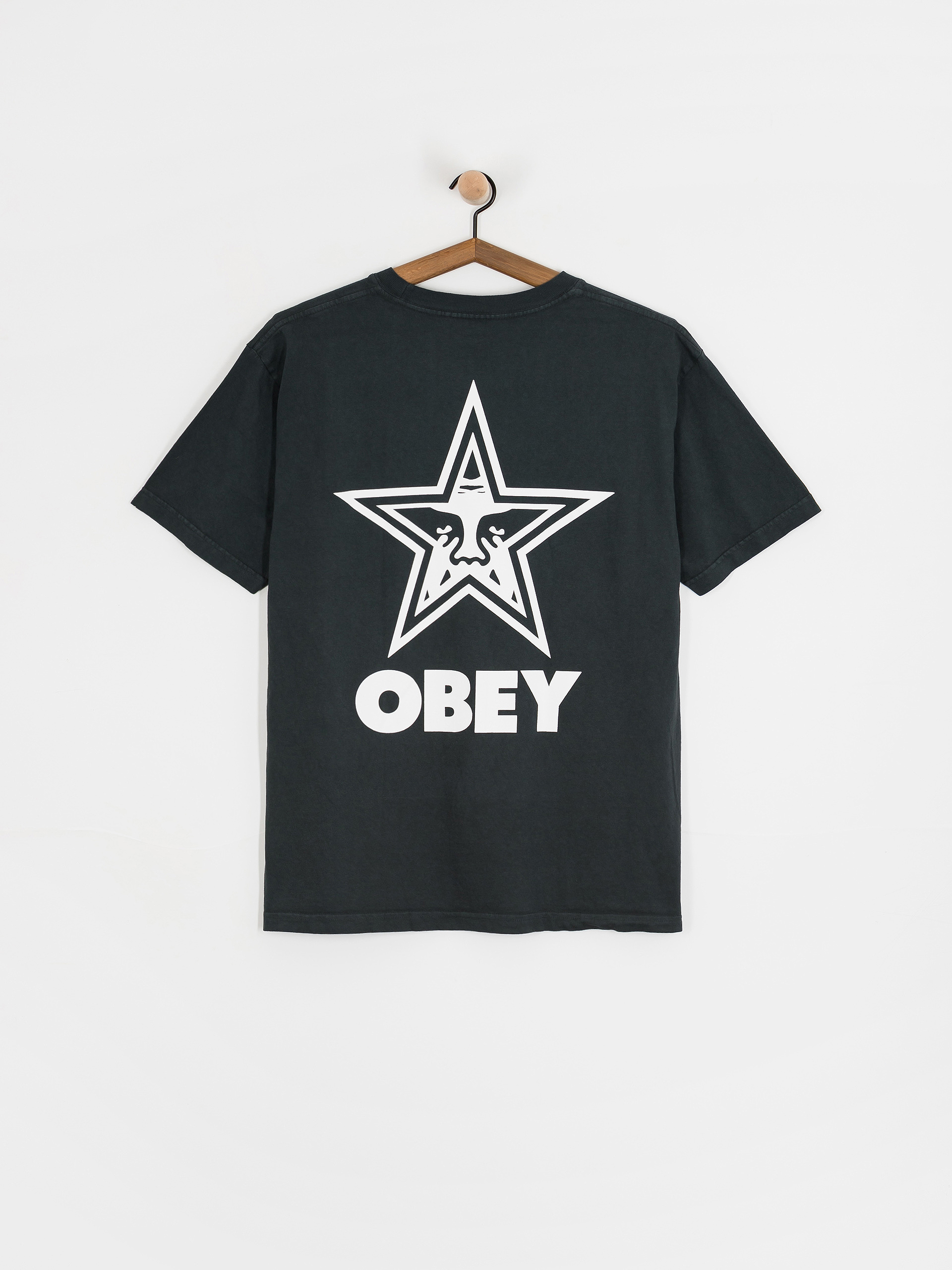OBEY Obey Bold Star Póló (pigment true vintage black)