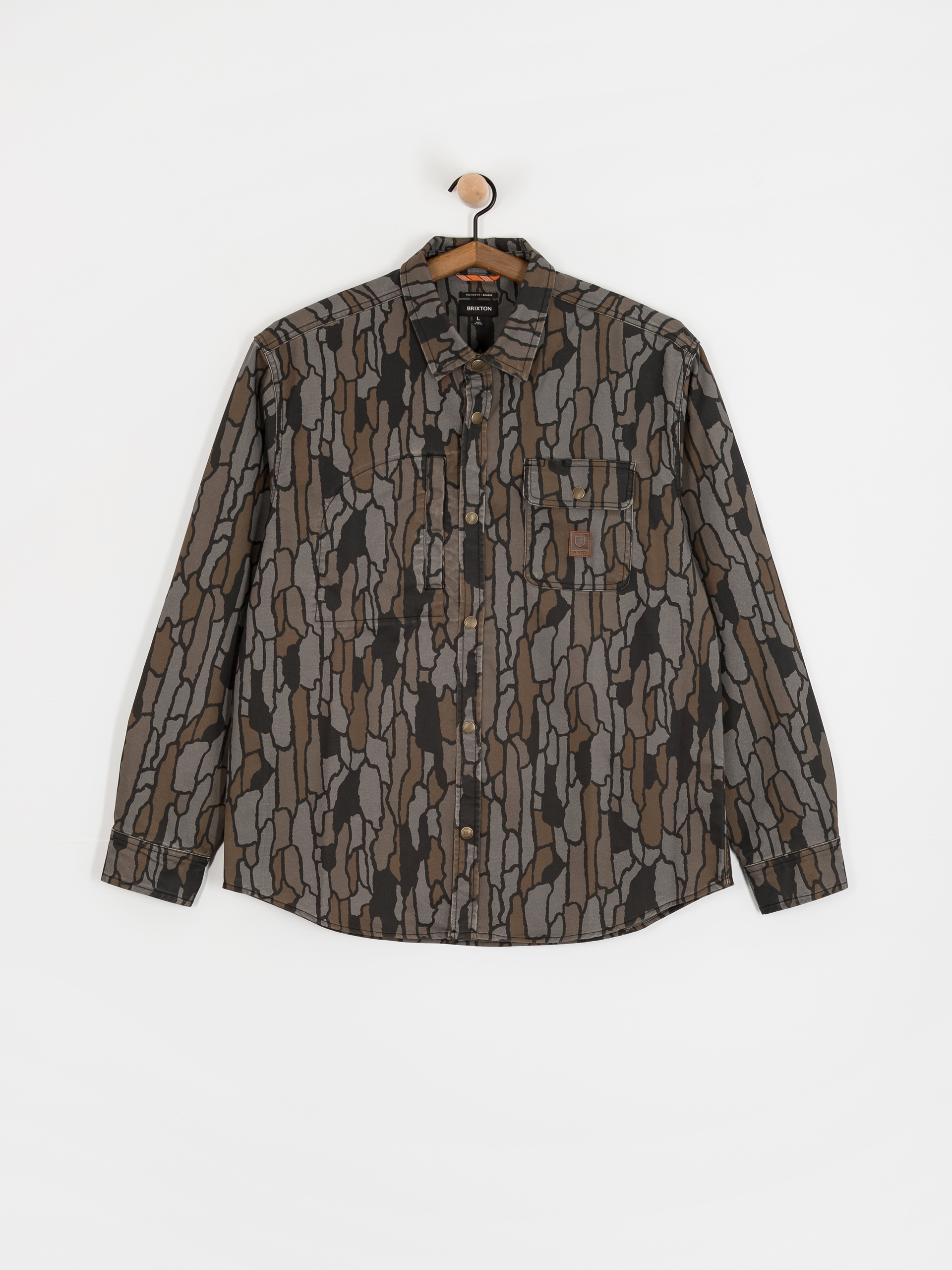Brixton Builders Stretch Overshirt Ing (bark camo)