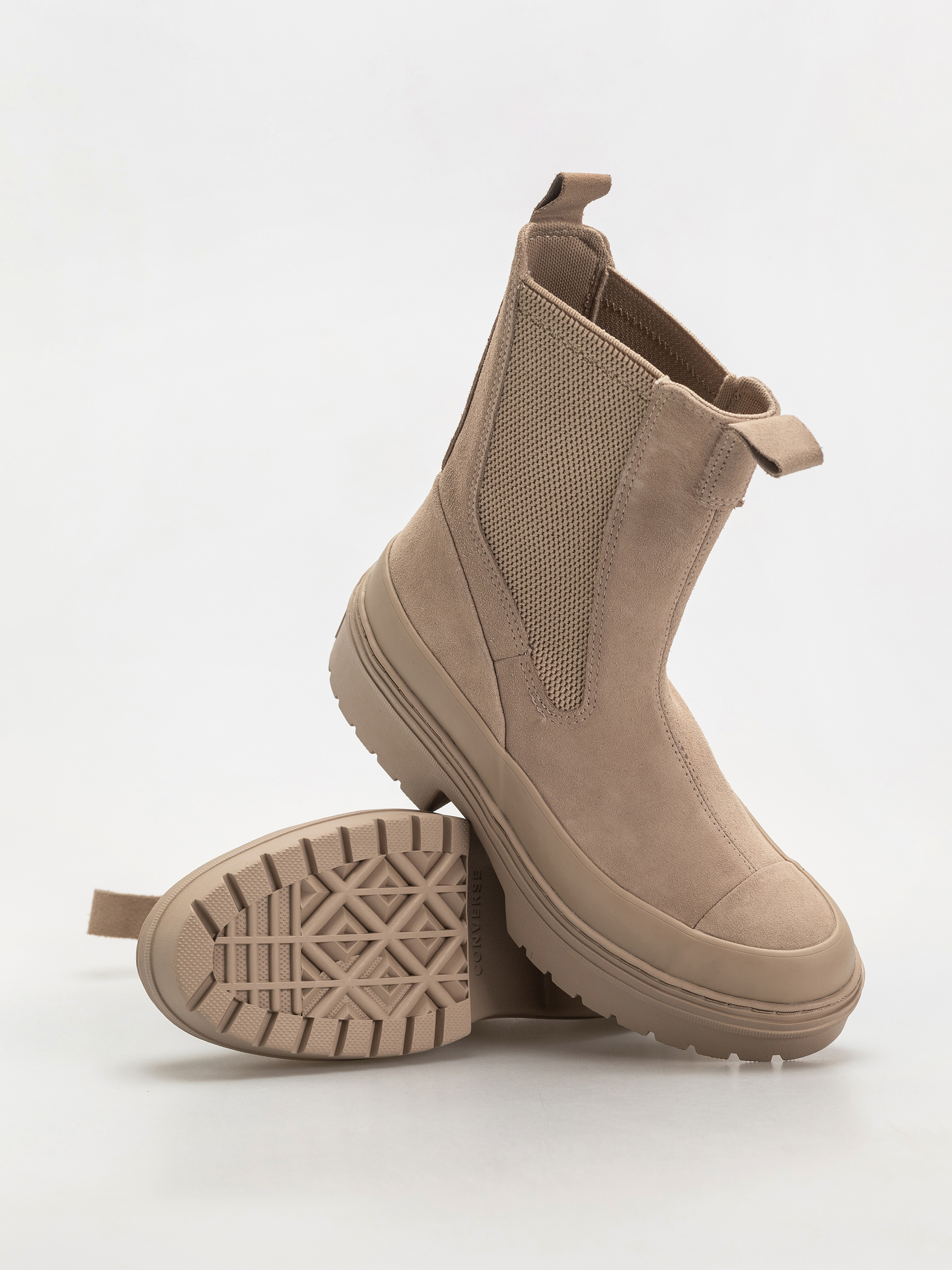 Converse Chuck Taylor All Star Lugged Heel Chelsea Wmn Cipők (sand/chocolate)