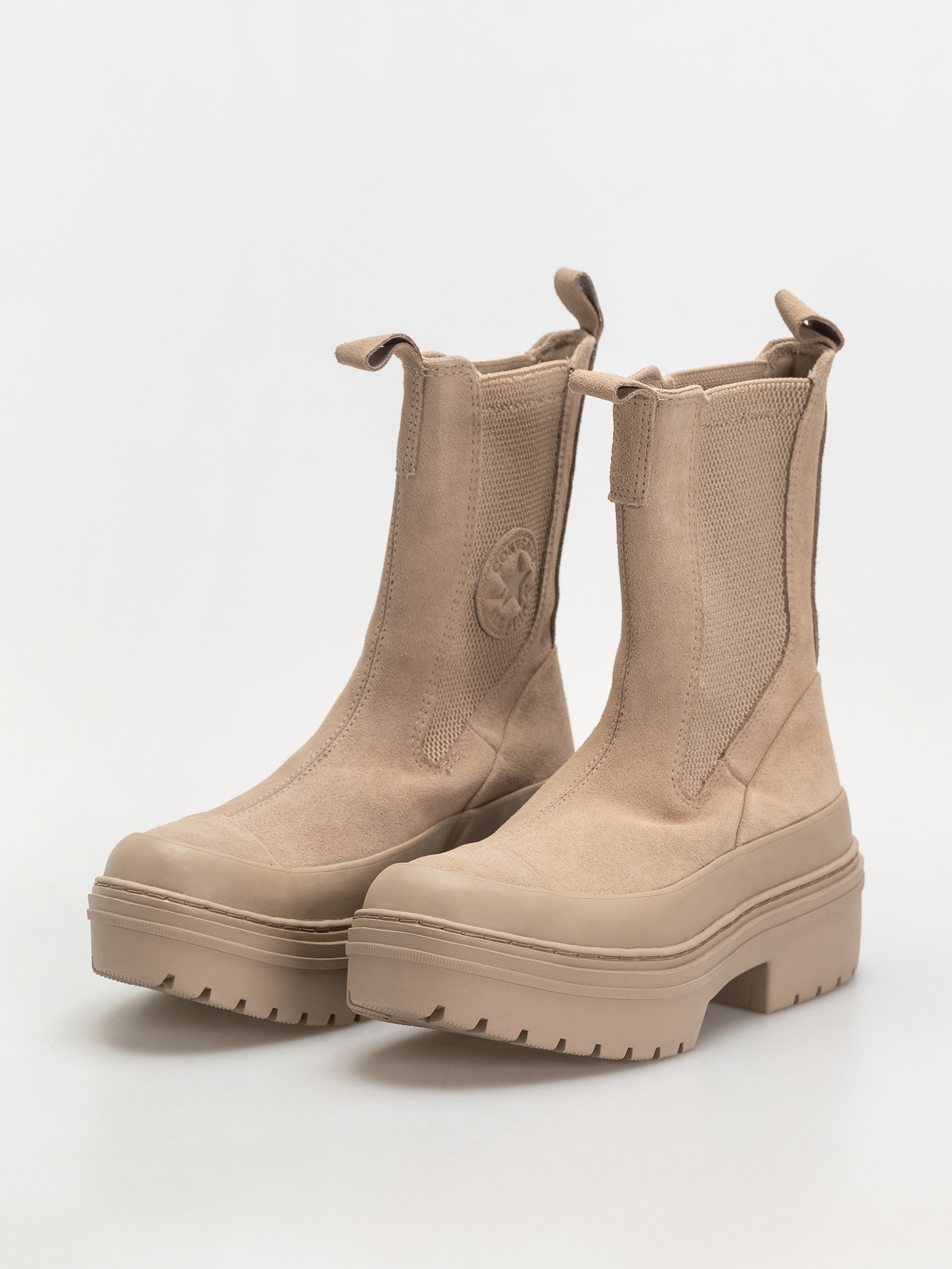 Converse Chuck Taylor All Star Lugged Heel Chelsea Wmn Cipők (sand/chocolate)