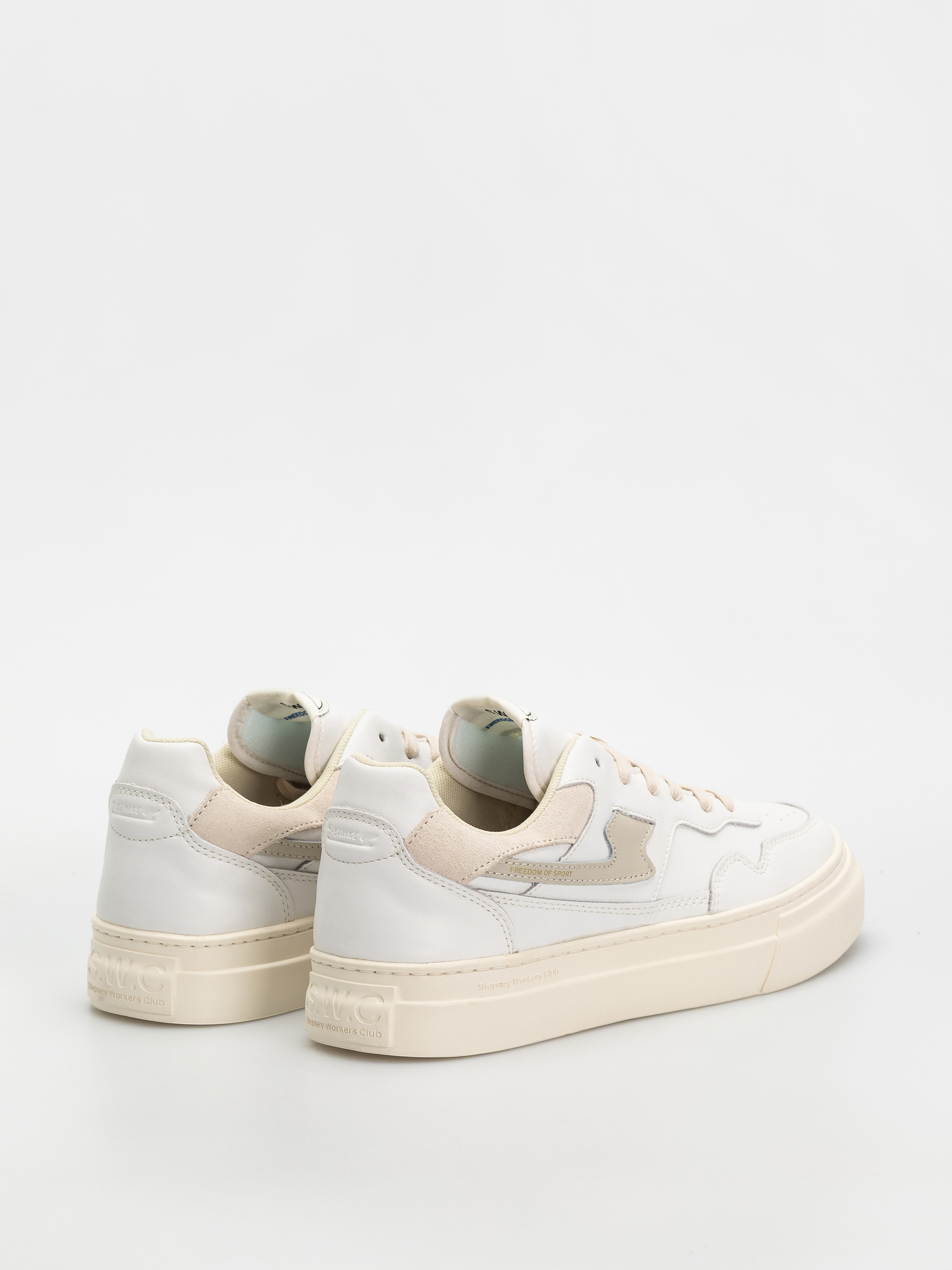 Stepney Workers Club Pearl S-Strike Cipők (leather white putty)