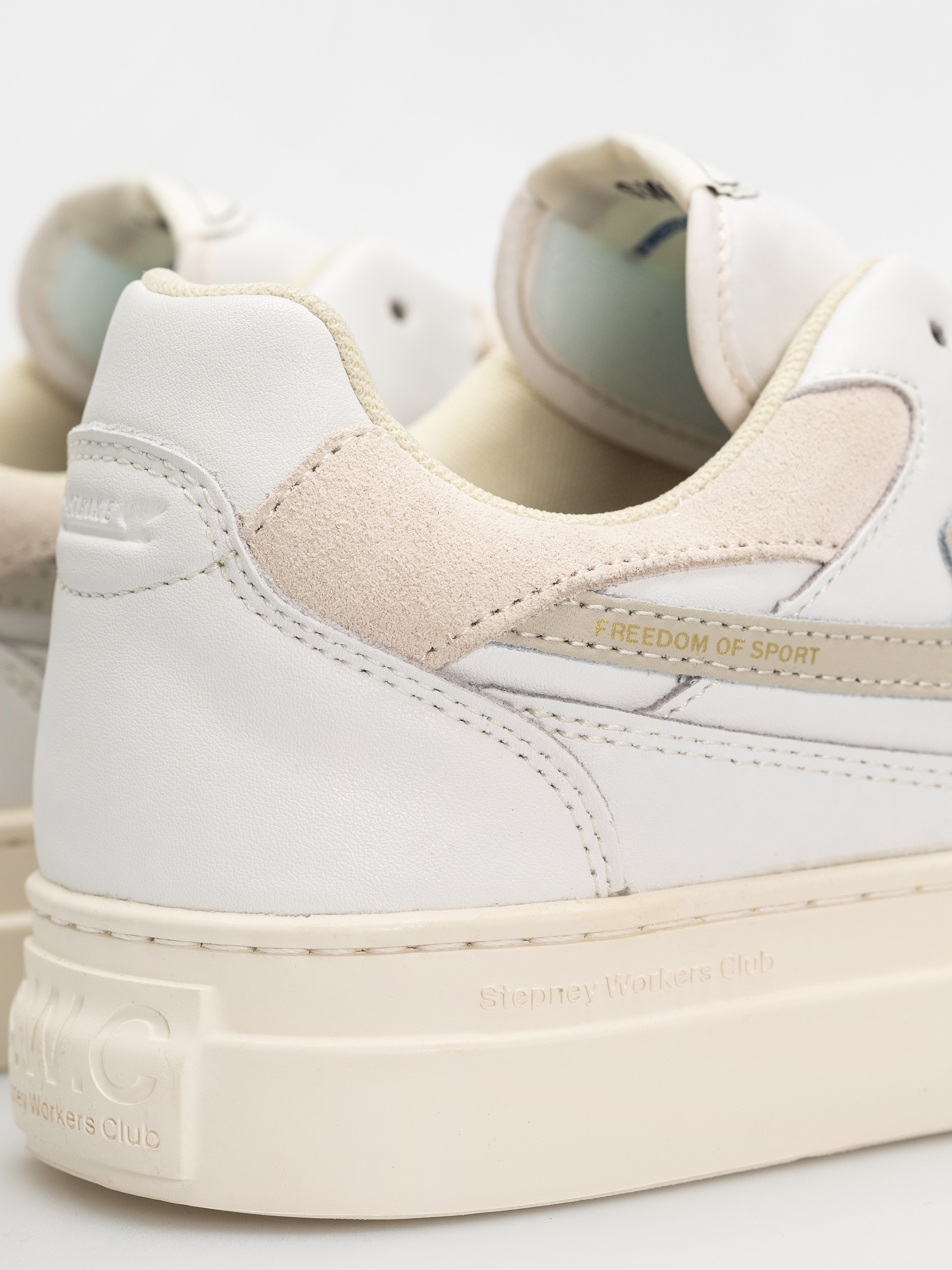 Stepney Workers Club Pearl S-Strike Cipők (leather white putty)
