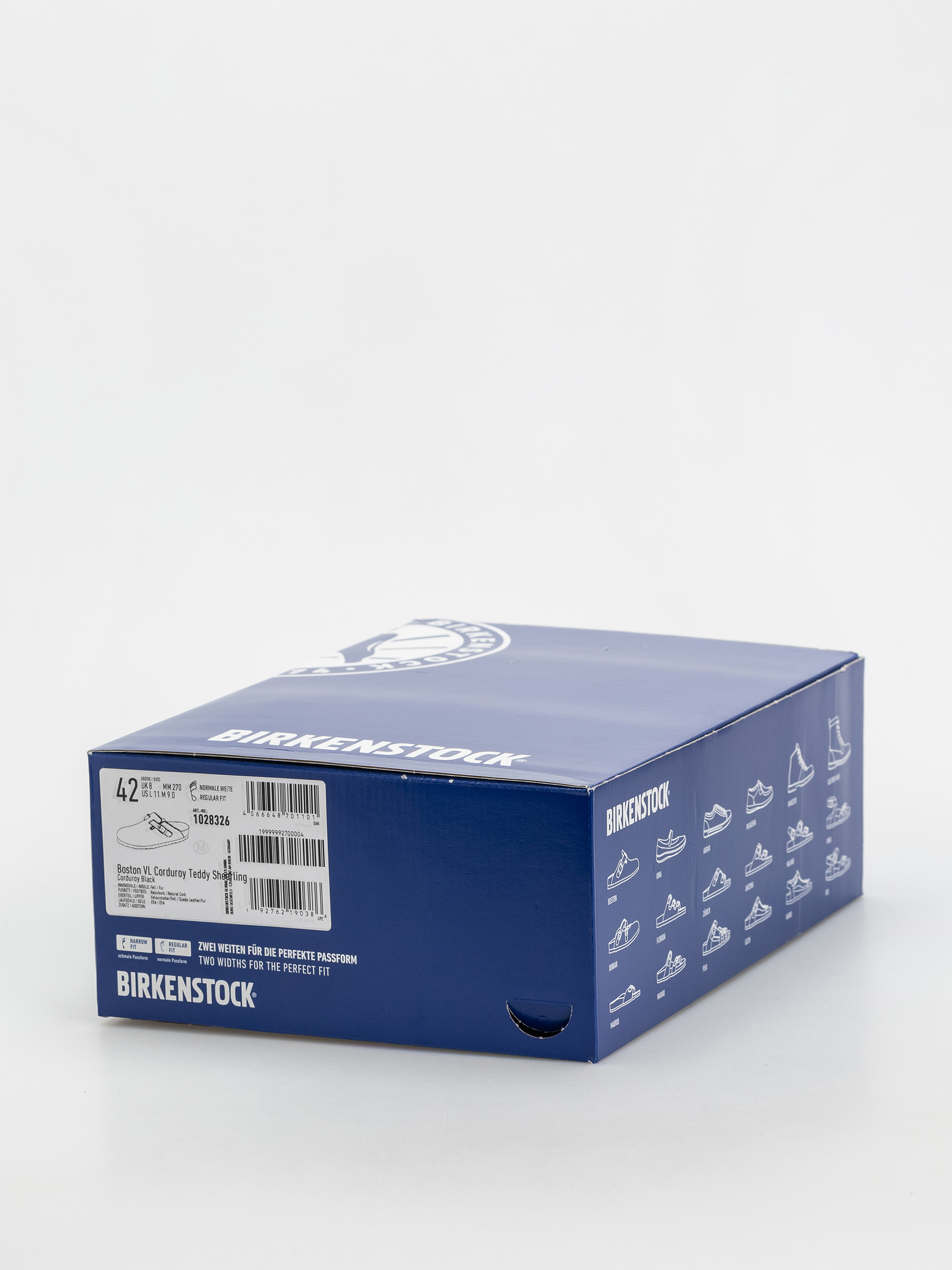 Flip-flop papucsok Birkenstock Boston VL Fell Suede Leather Fur Regular Wmn (corduroy black)