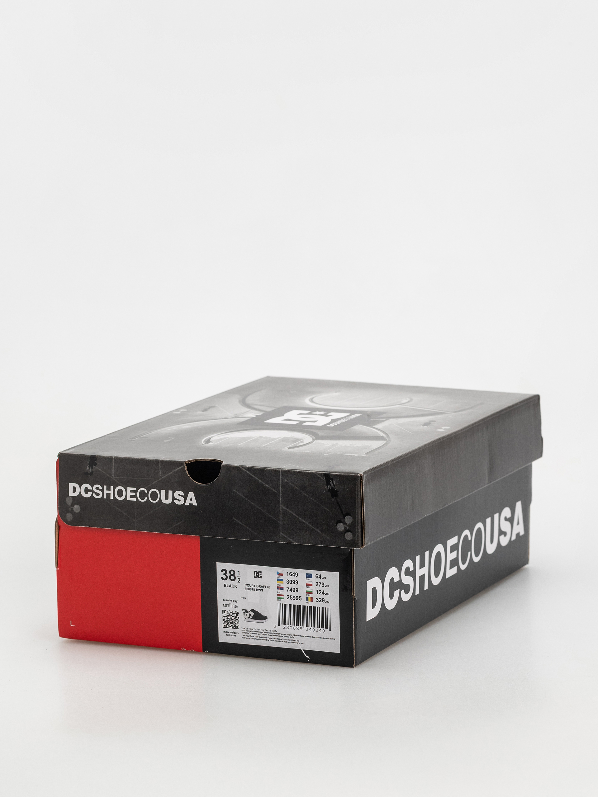 DC Court Graffik Wmn Cipők (black/white stencil)