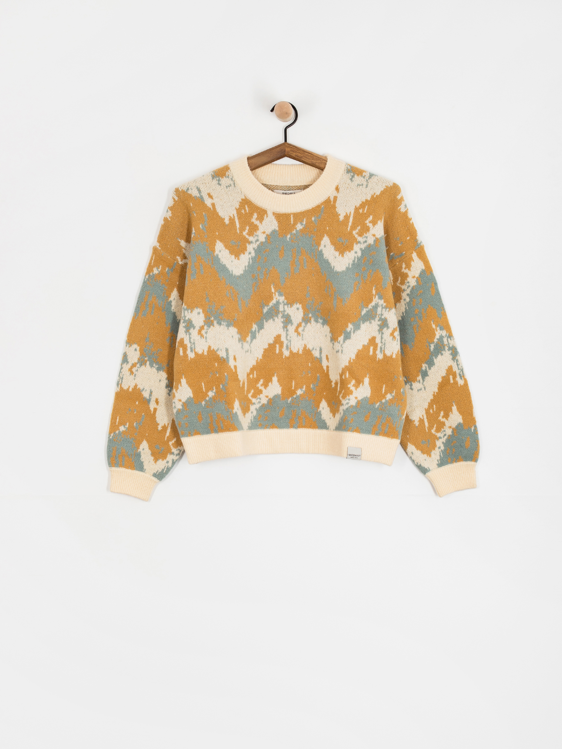 Iriedaily Boxy Fluff Wmn Pulóver (khaki grey)