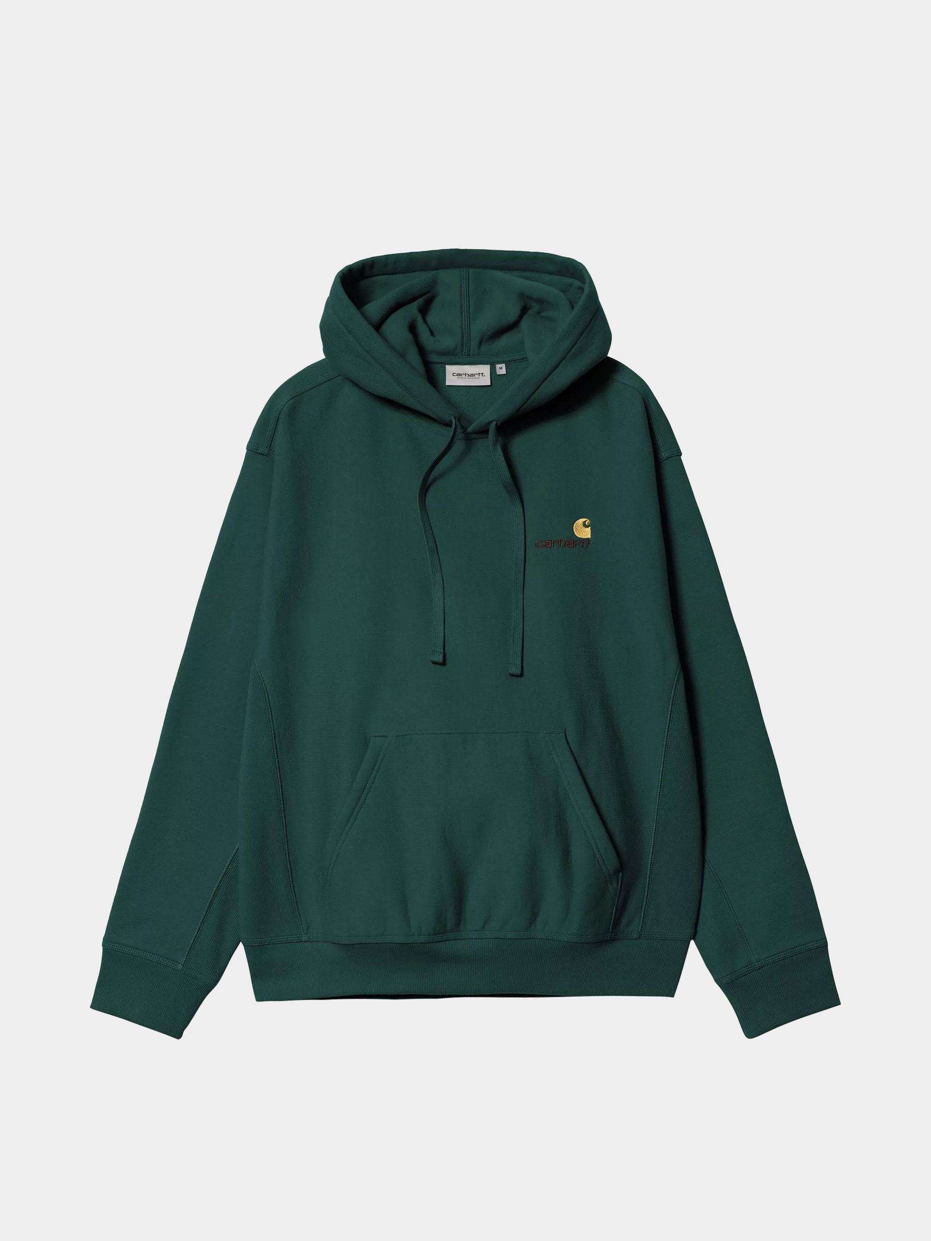 Kapucnis pulu00f3ver Carhartt WIP American Script HD (dark fir)