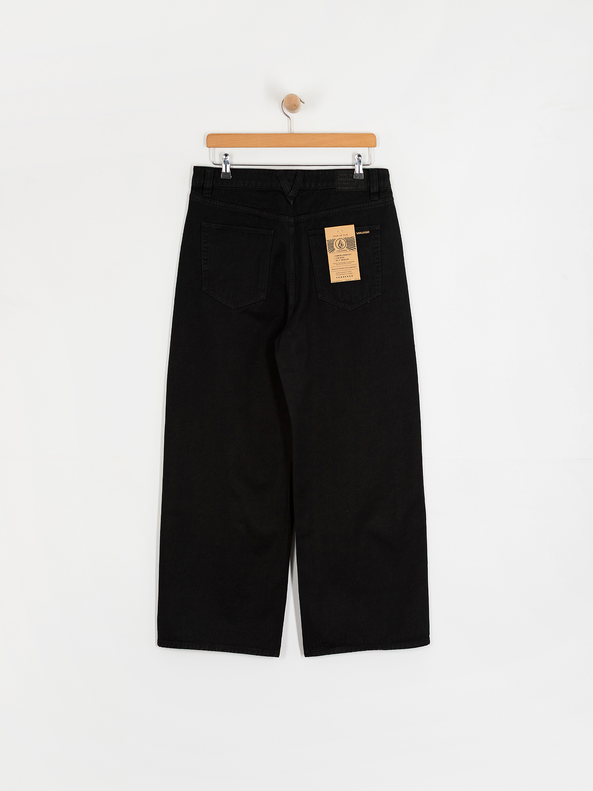 Volcom Beeggy Denim Kisnadrág Wmn (black combo)