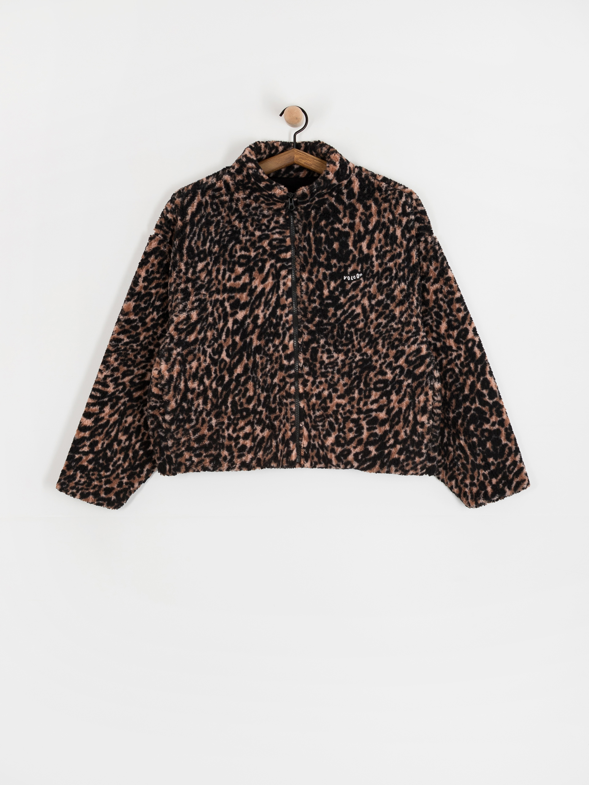 Pulóver Volcom Wylding Out Sherpa Wmn (animal print)