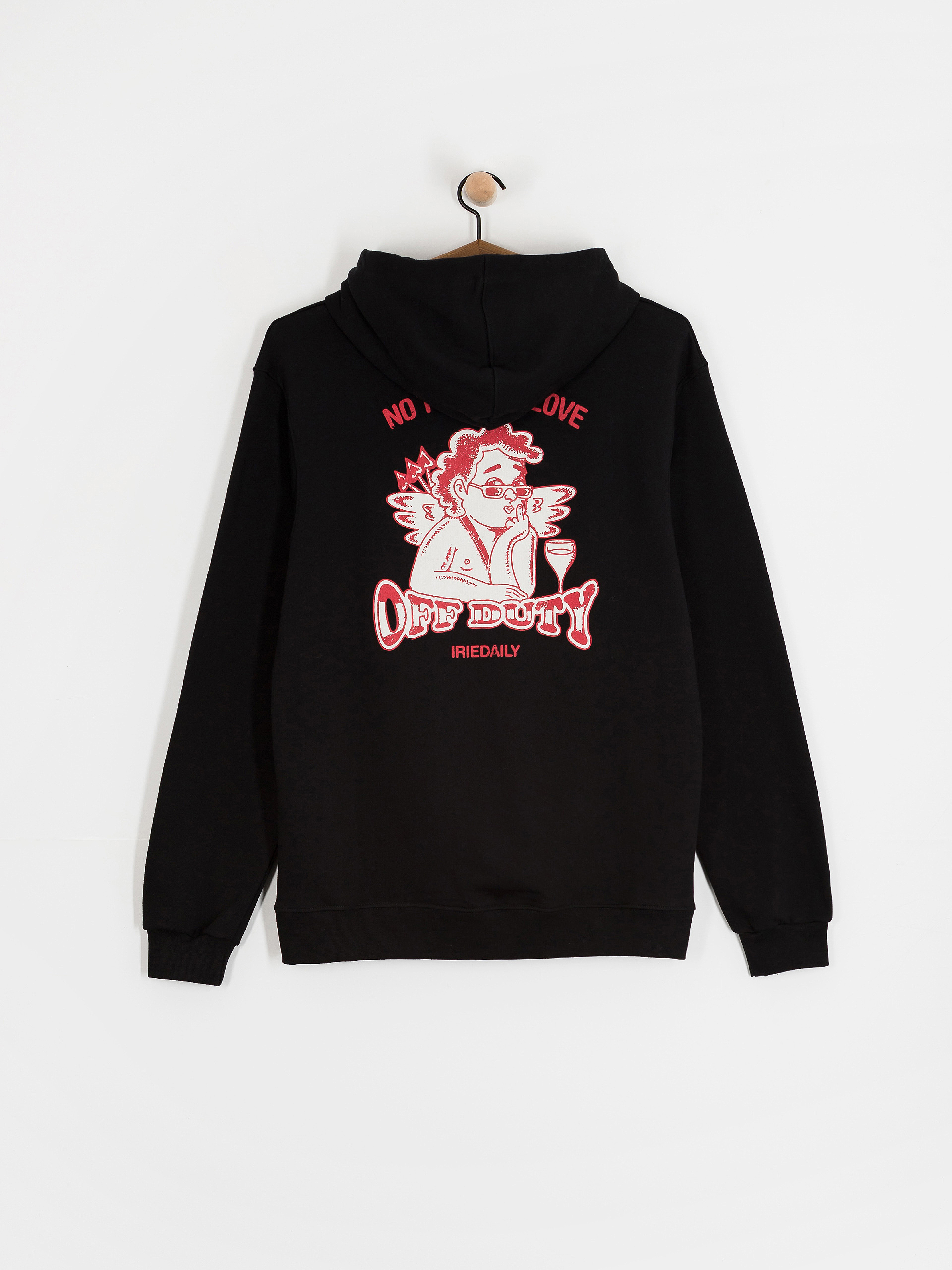 Iriedaily No Love HD Kapucnis pulóver (black)