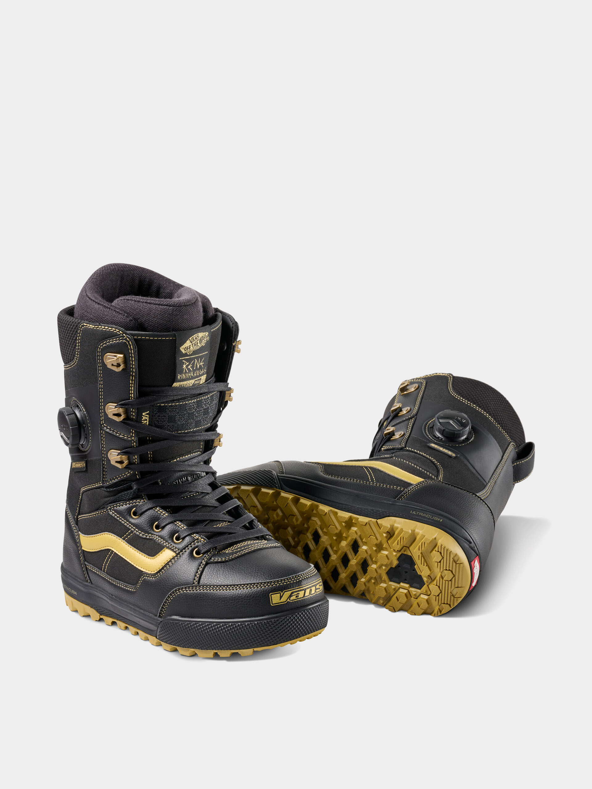 Férfi Snowboard cipők Vans Invado Pro (black/gold)