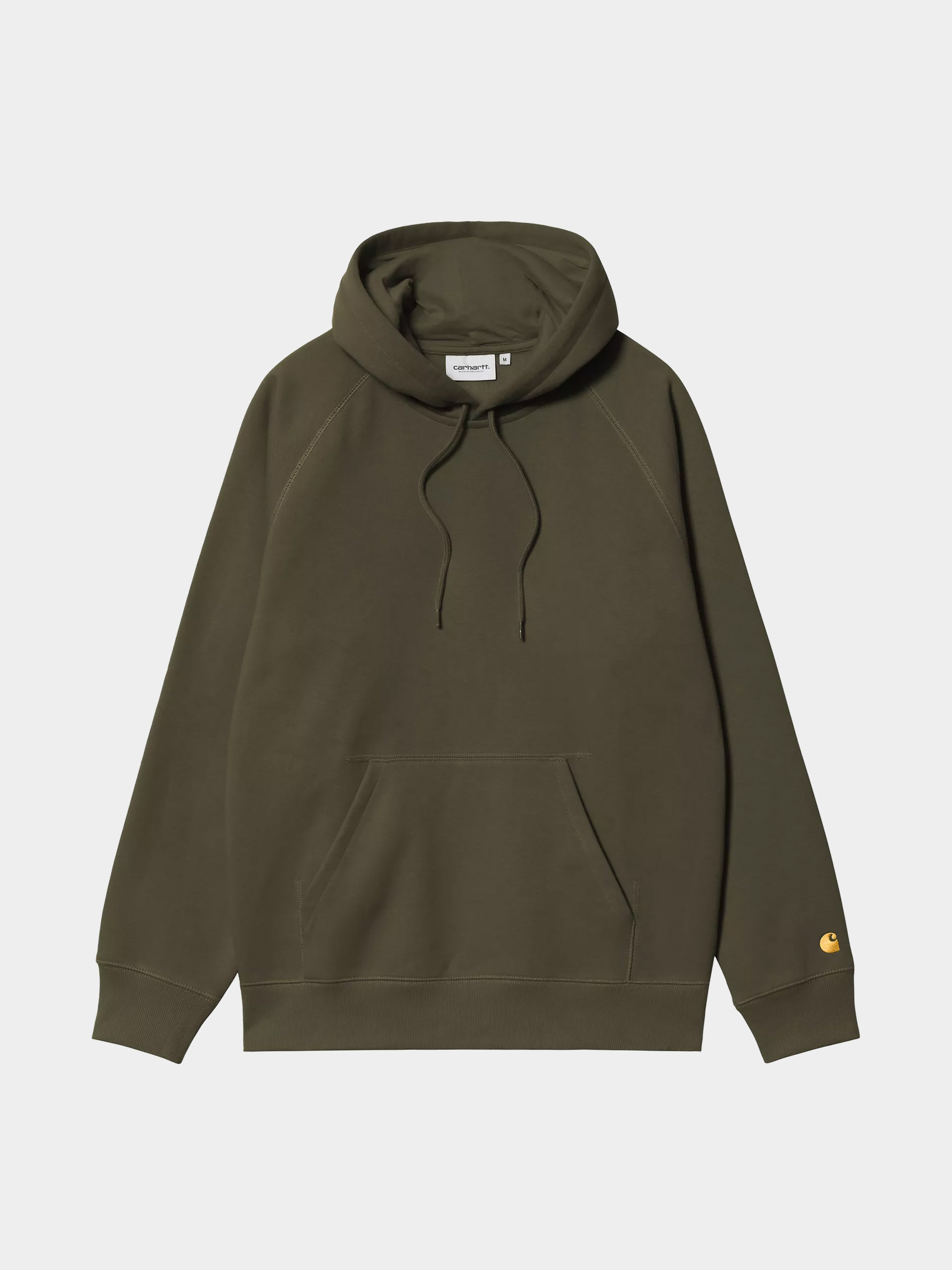 Kapucnis pulóver Carhartt WIP Chase HD (olive/gold)