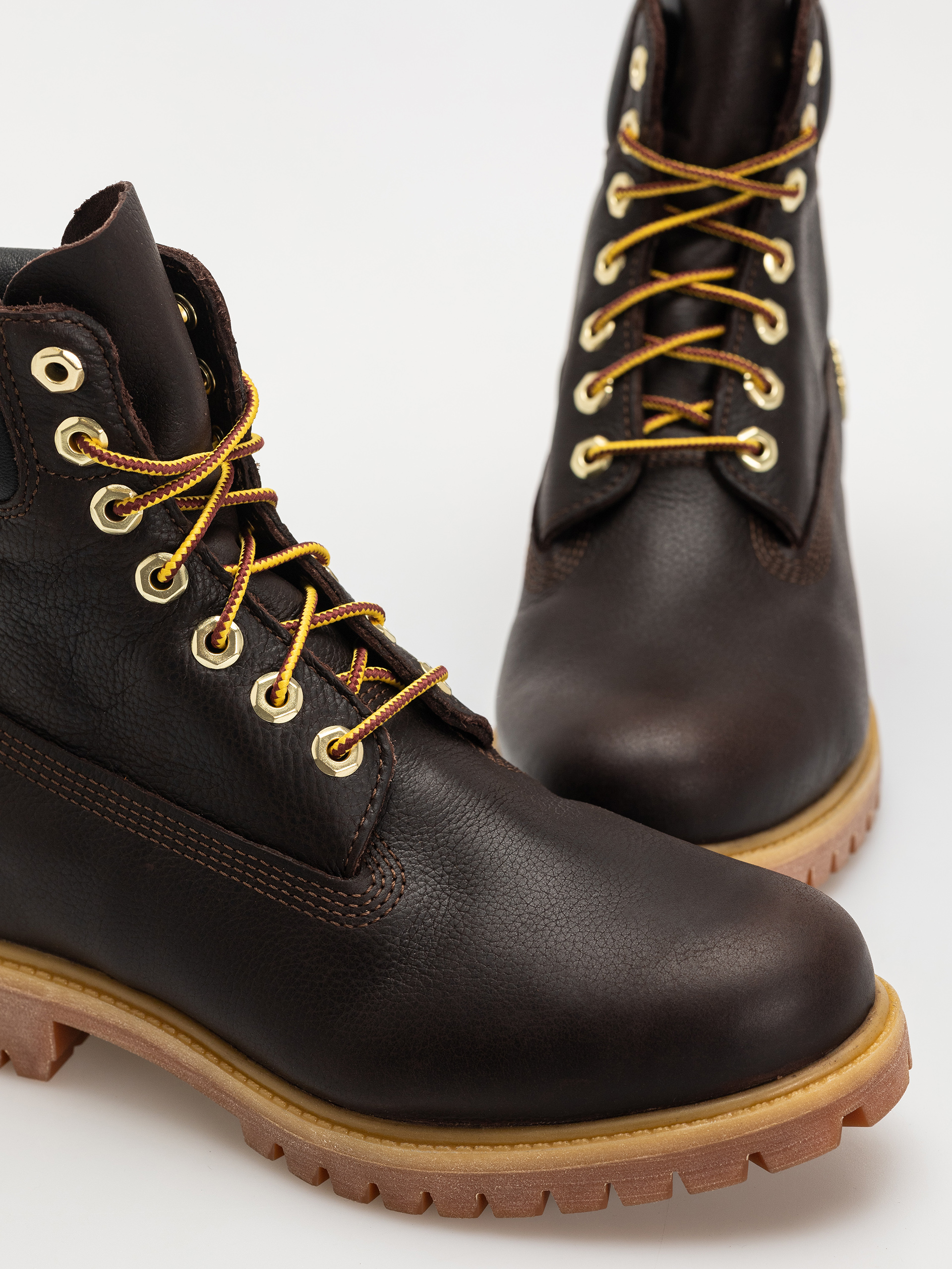 Timberland Premium 6 Inch Téli cipők (dk brown full grain w blk)