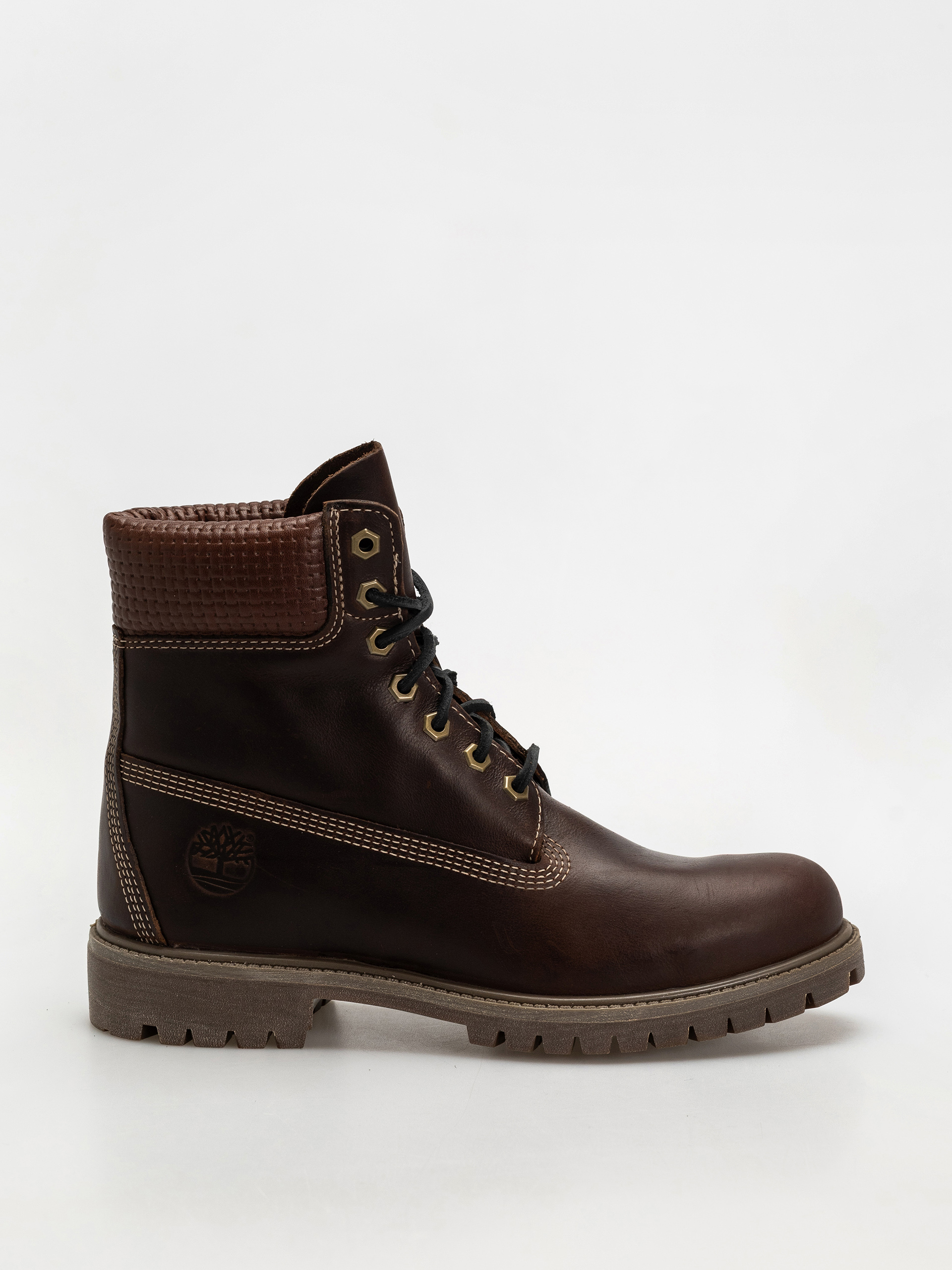 Timberland Premium 6 Inch Téli cipők (md brown full grain w blk)