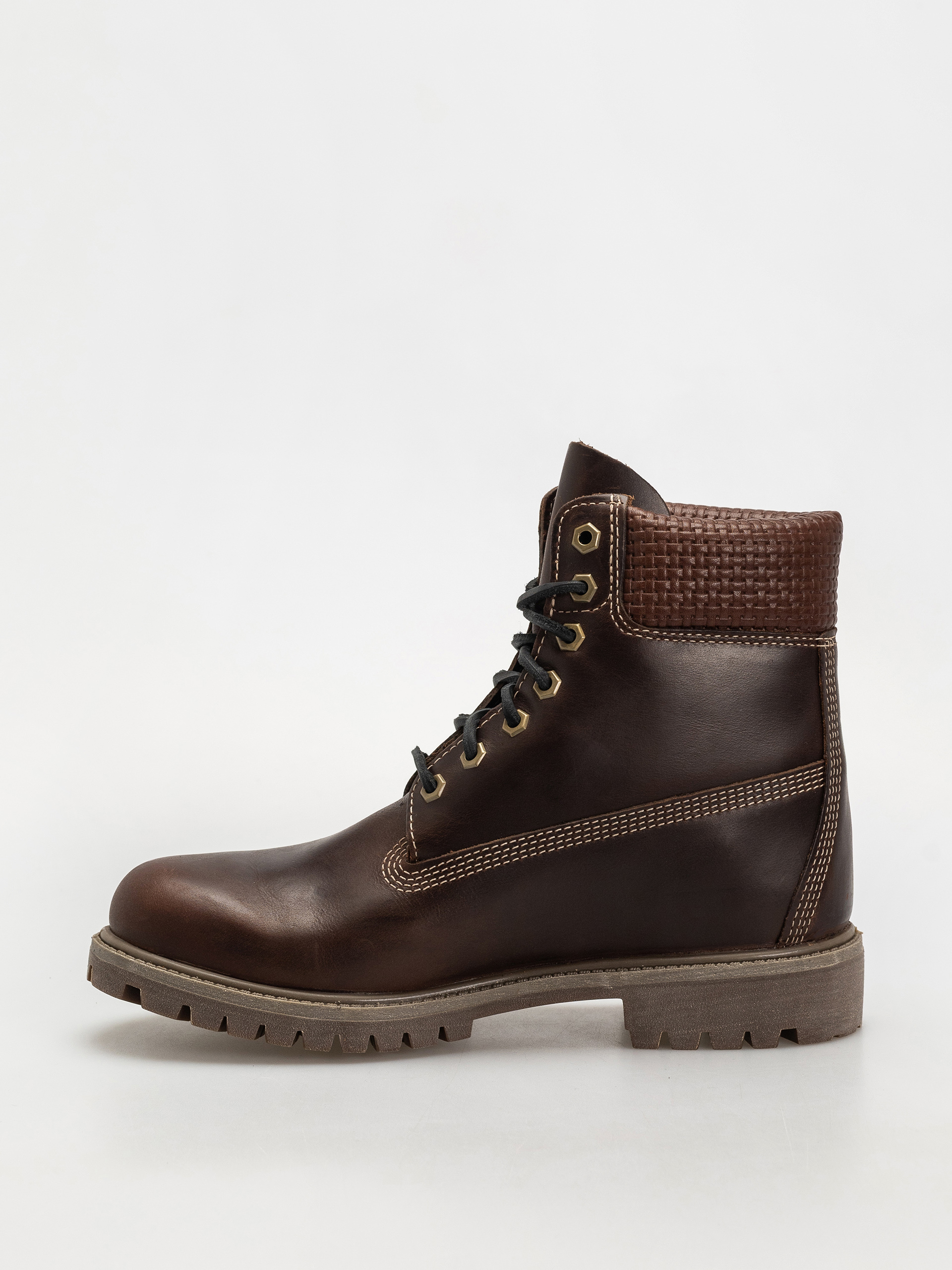 Timberland Premium 6 Inch Téli cipők (md brown full grain w blk)