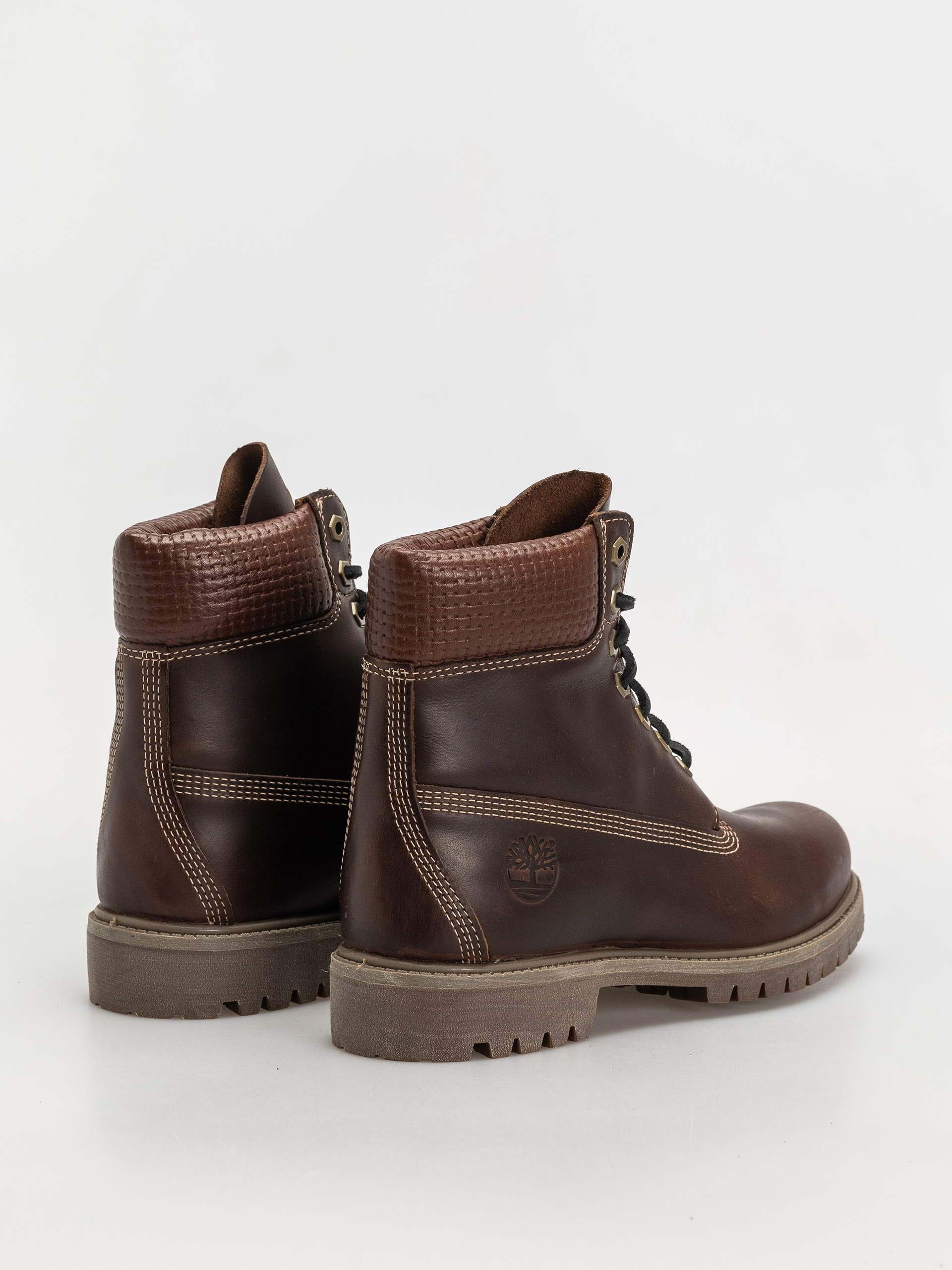 Timberland Premium 6 Inch Téli cipők (md brown full grain w blk)