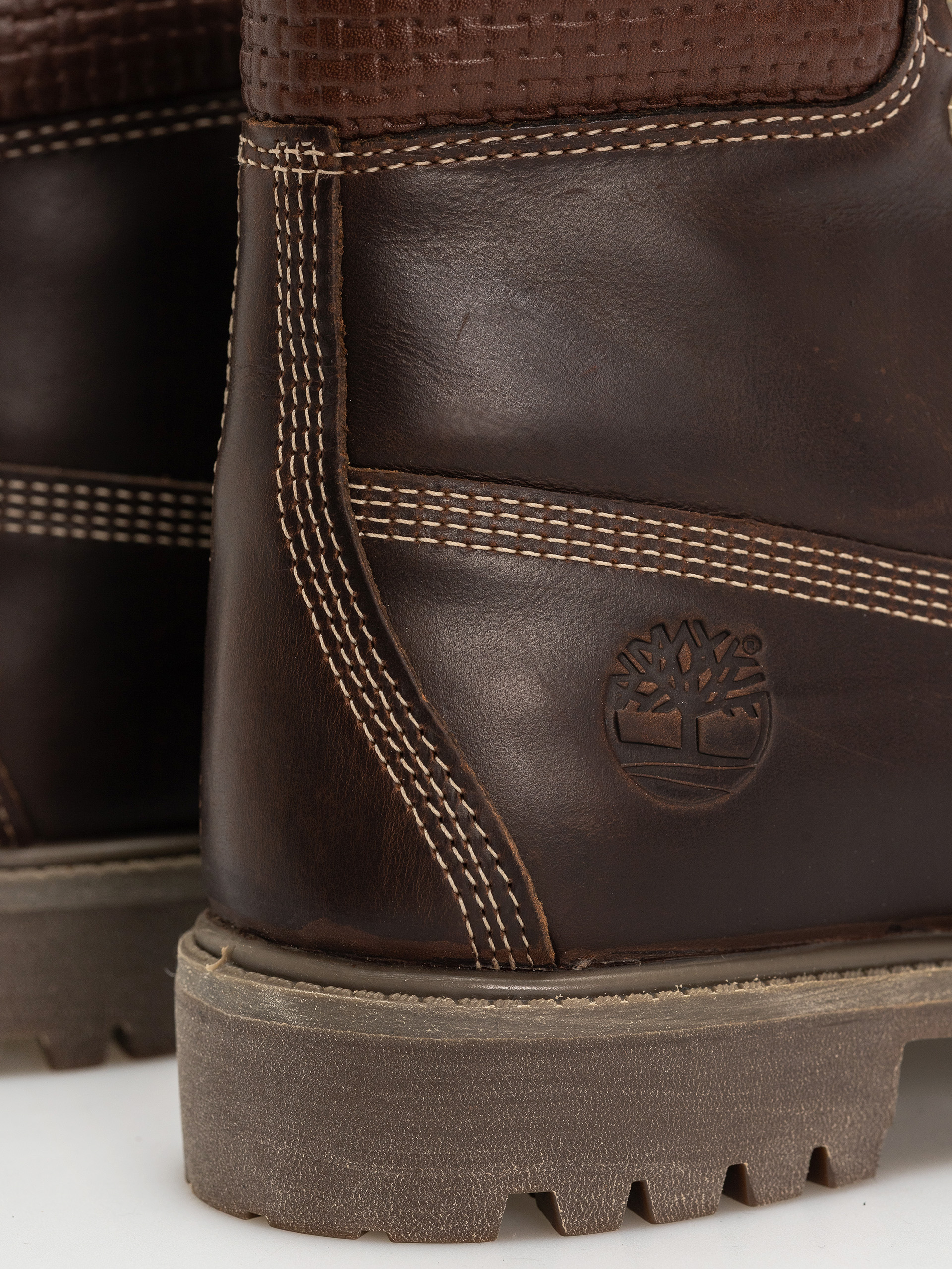 Timberland Premium 6 Inch Téli cipők (md brown full grain w blk)