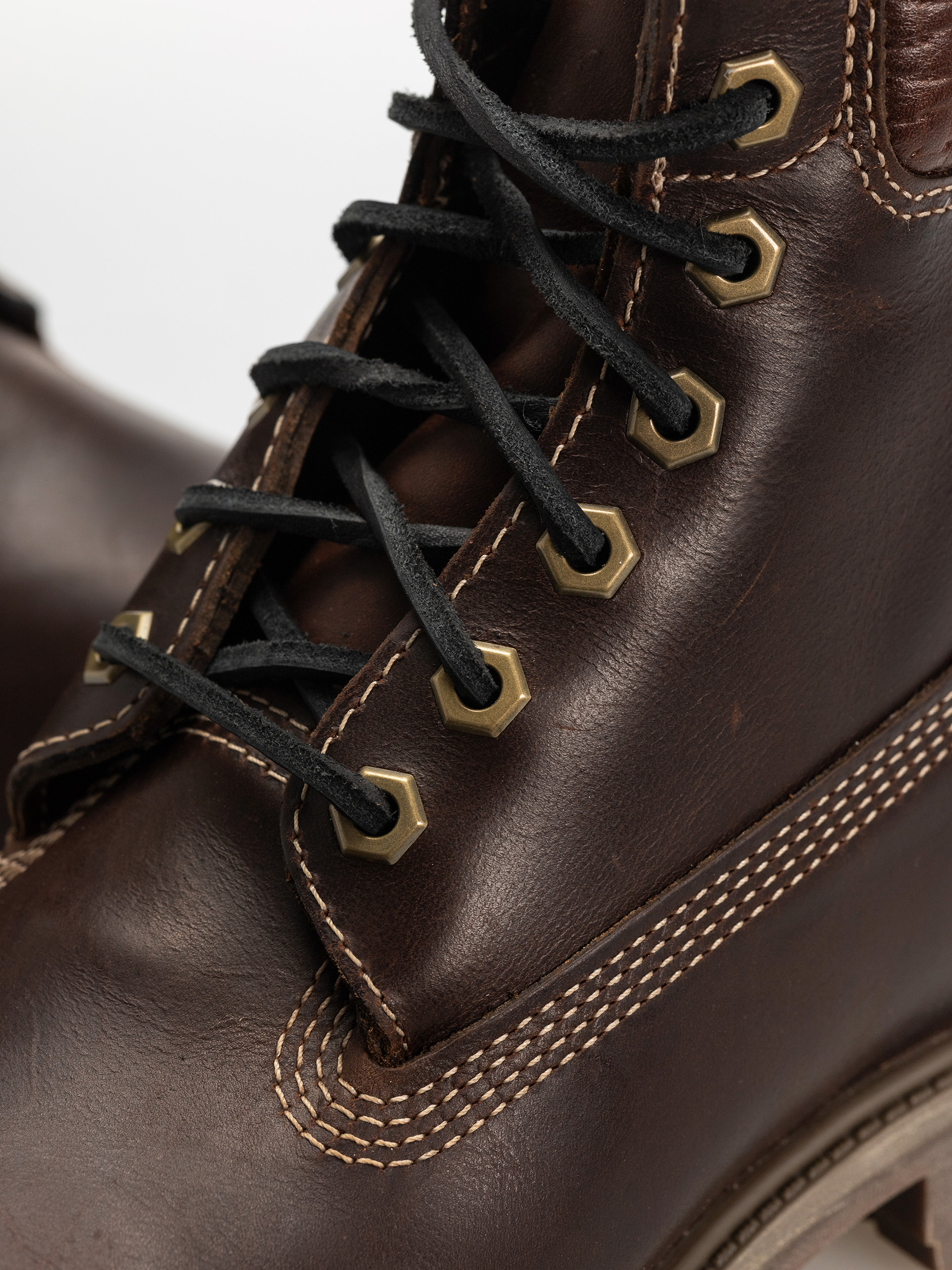 Timberland Premium 6 Inch Téli cipők (md brown full grain w blk)