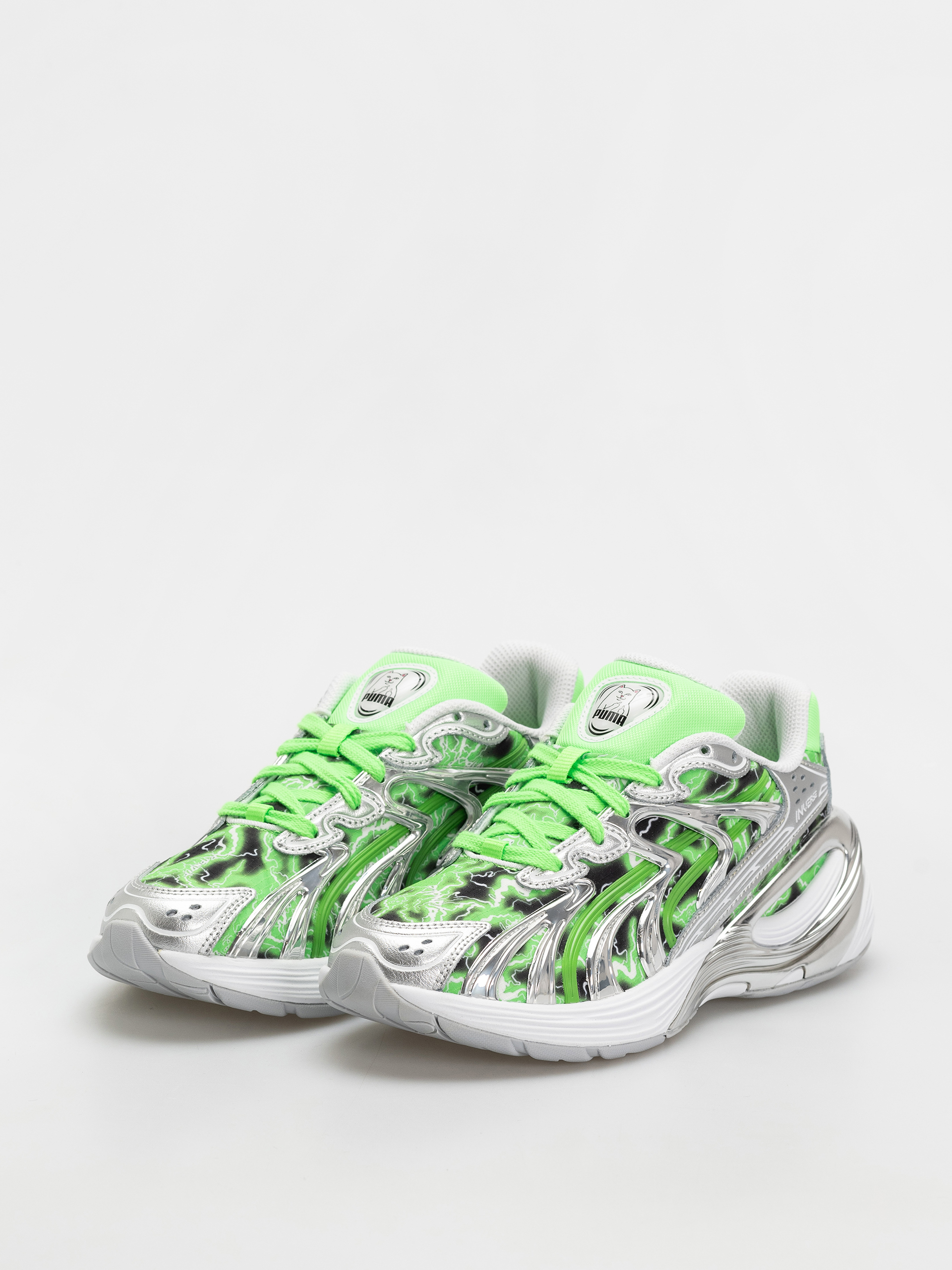 Puma X RipNDip Inverse Cipők (puma silver/fluro green pes)
