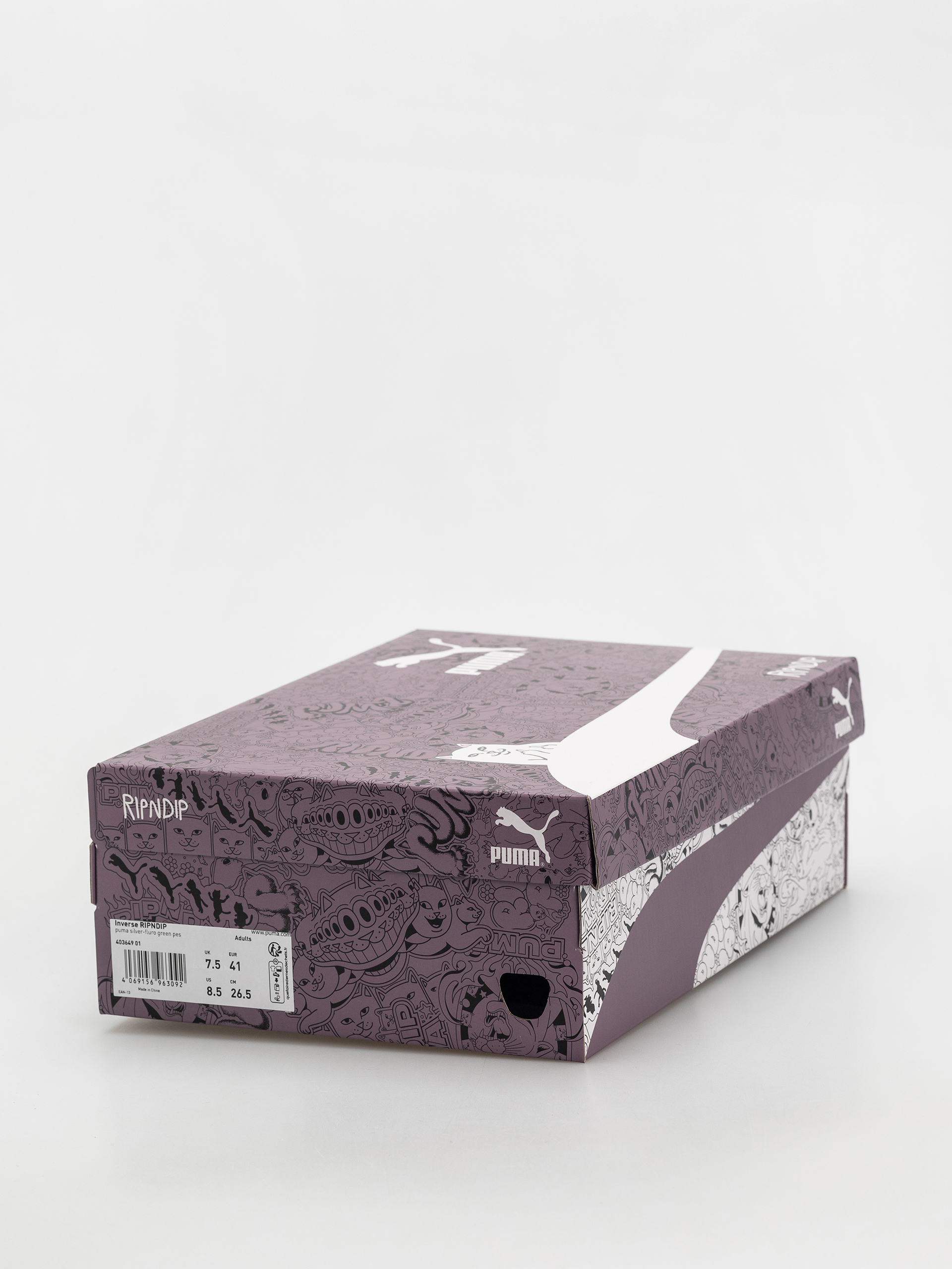 Puma X RipNDip Inverse Cipők (puma silver/fluro green pes)