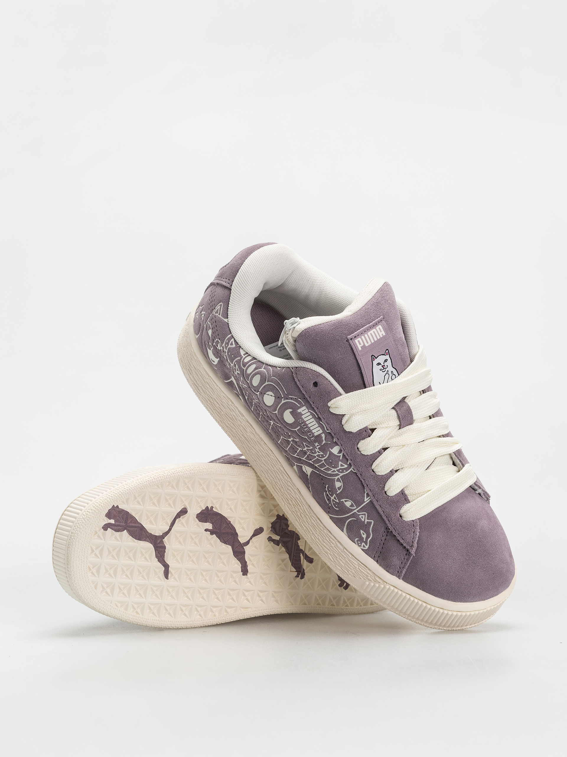 Puma X RipNDip Suede XL Cipők (raisin/warm white)