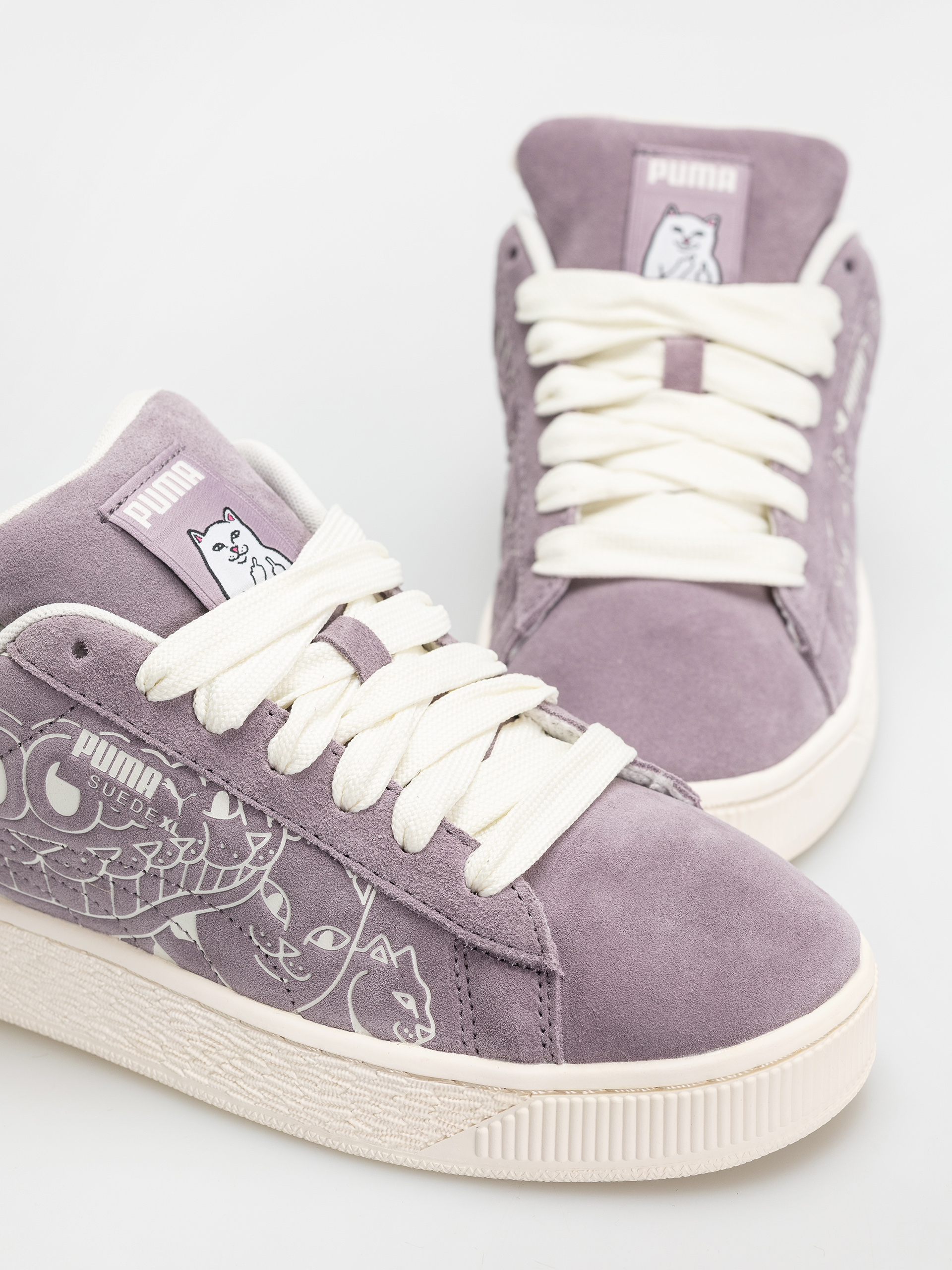 Puma X RipNDip Suede XL Cipők (raisin/warm white)