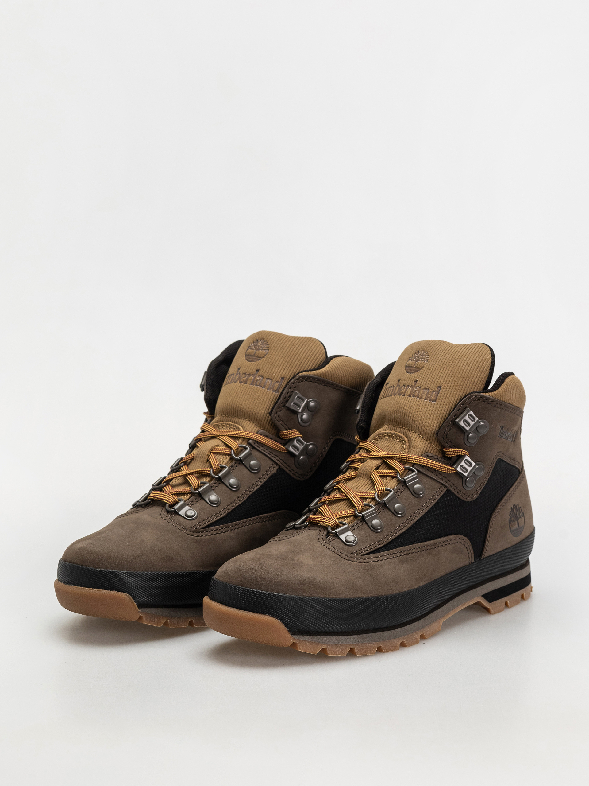 Timberland zimowe Euro Hiker Cipők (dark brown nubuck w black)