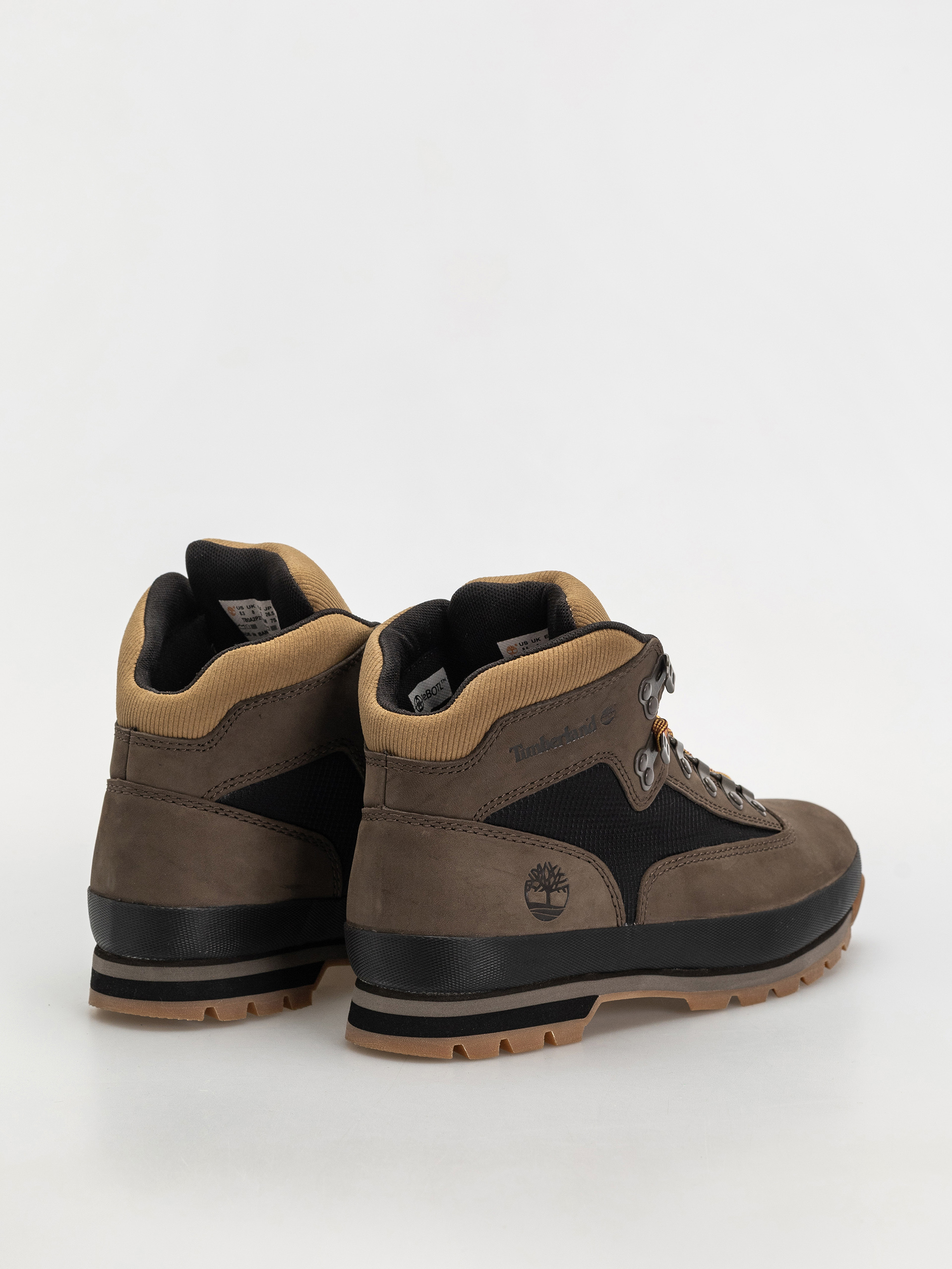 Timberland zimowe Euro Hiker Cipők (dark brown nubuck w black)