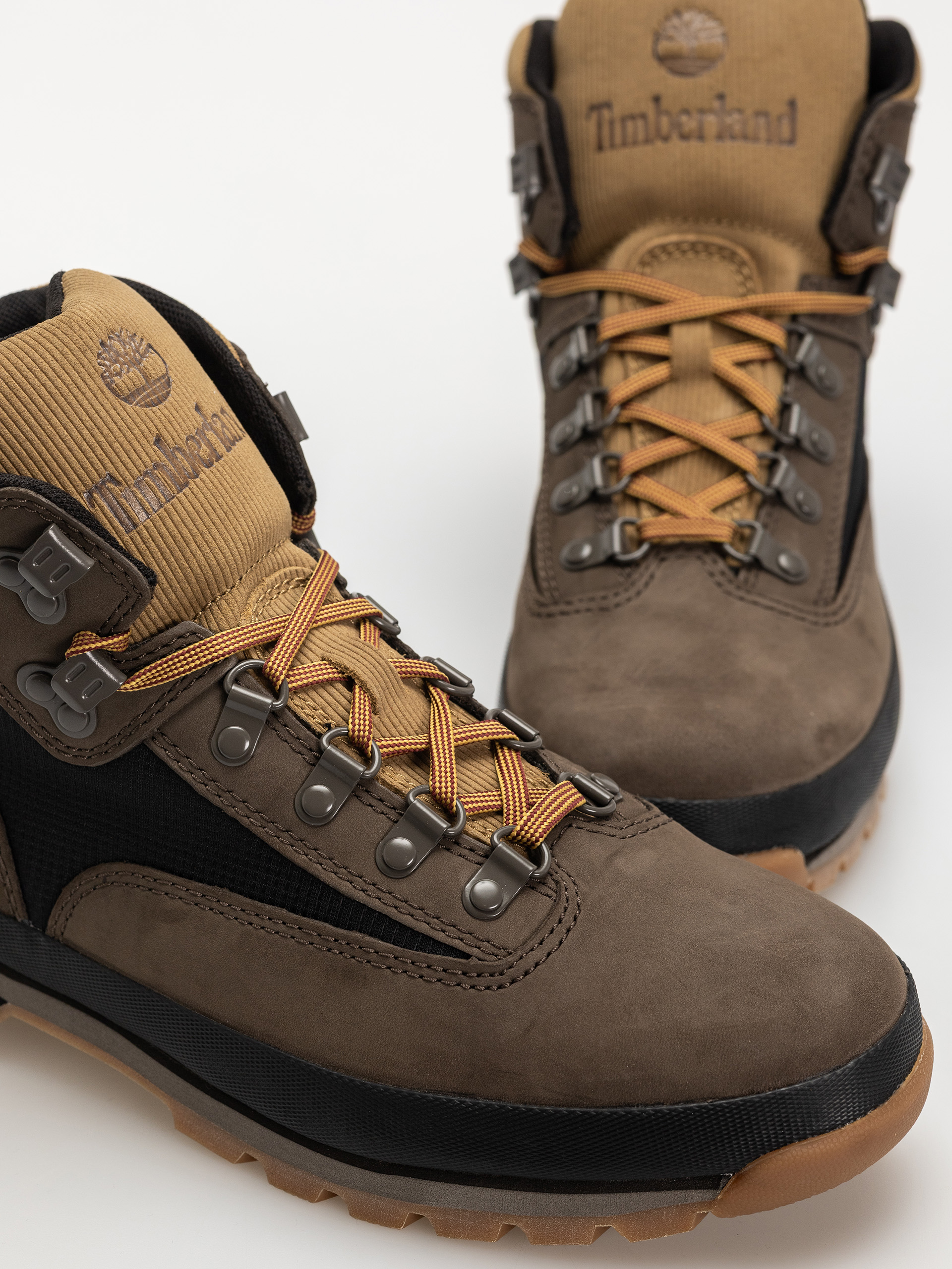 Timberland zimowe Euro Hiker Cipők (dark brown nubuck w black)