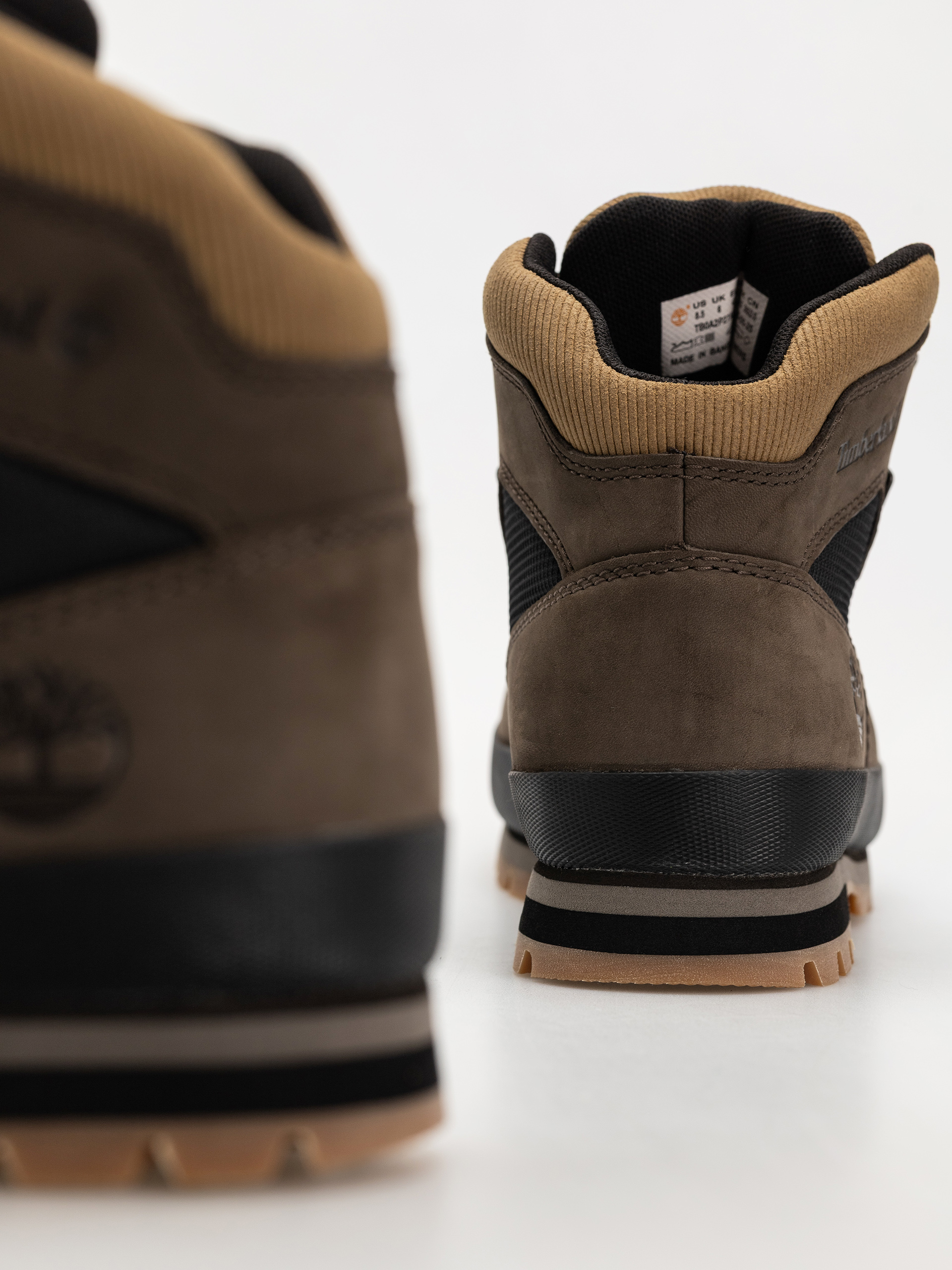 Timberland zimowe Euro Hiker Cipők (dark brown nubuck w black)
