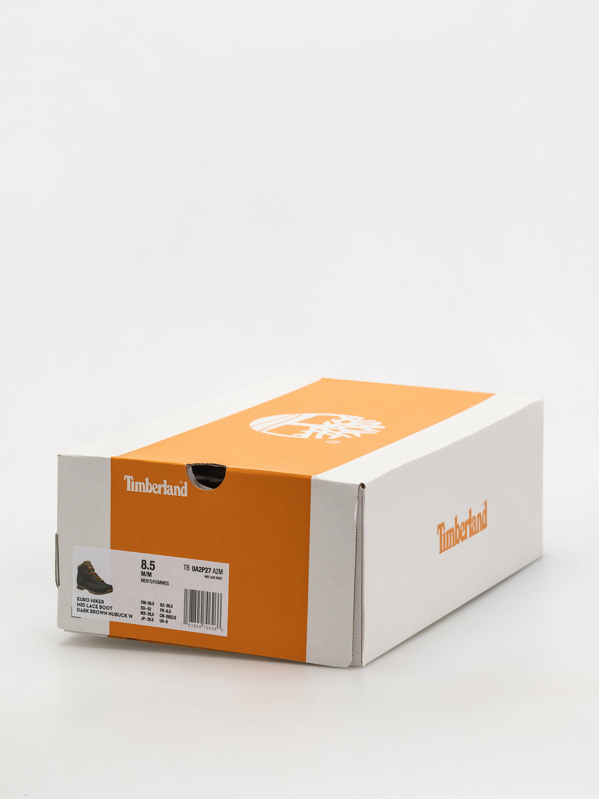 Timberland zimowe Euro Hiker Cipők (dark brown nubuck w black)