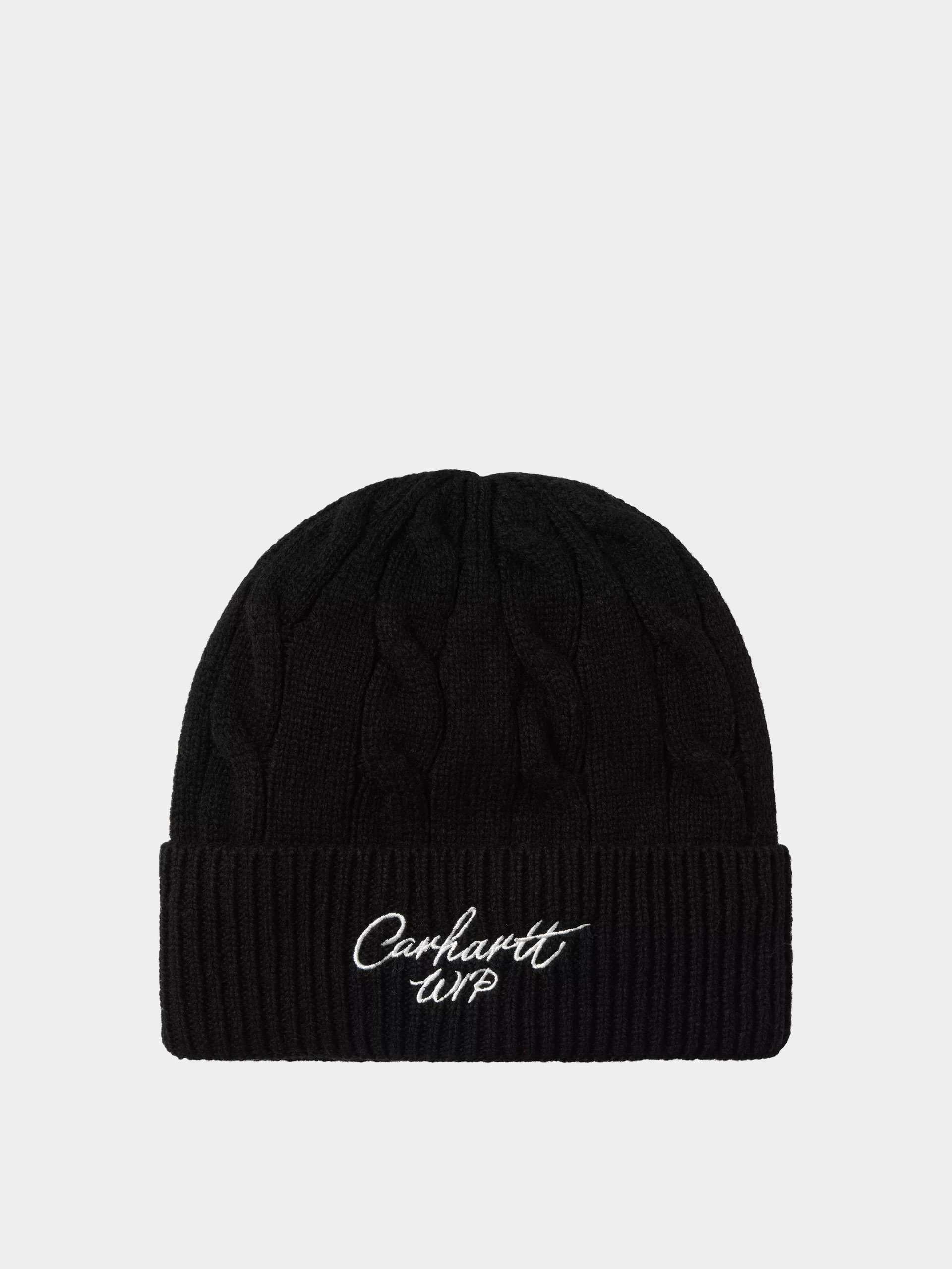 Sapka Carhartt WIP Signature Cable (black/salt)