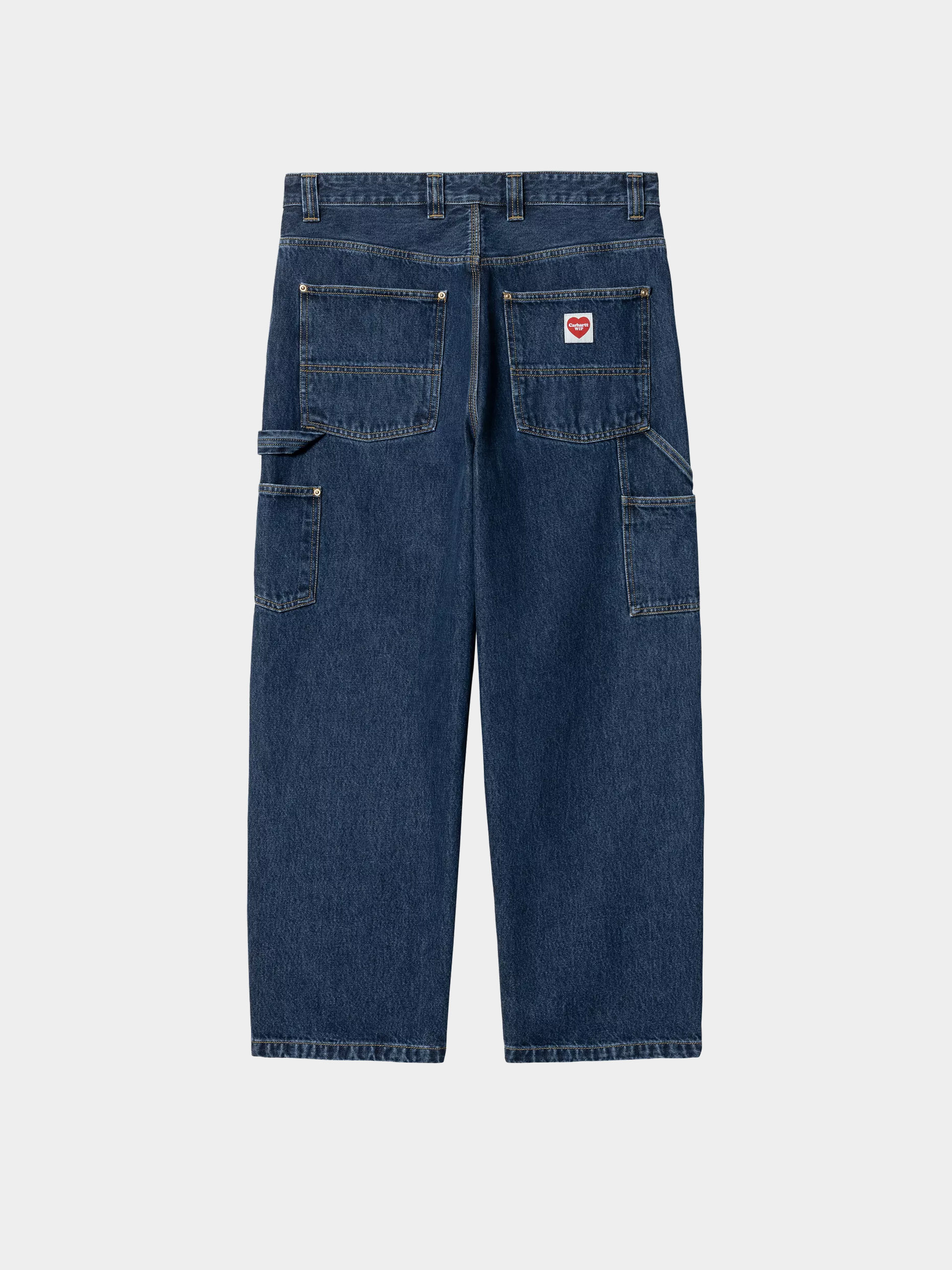 Kisnadrág Carhartt WIP Nash Double Knee (blue/stone washed)