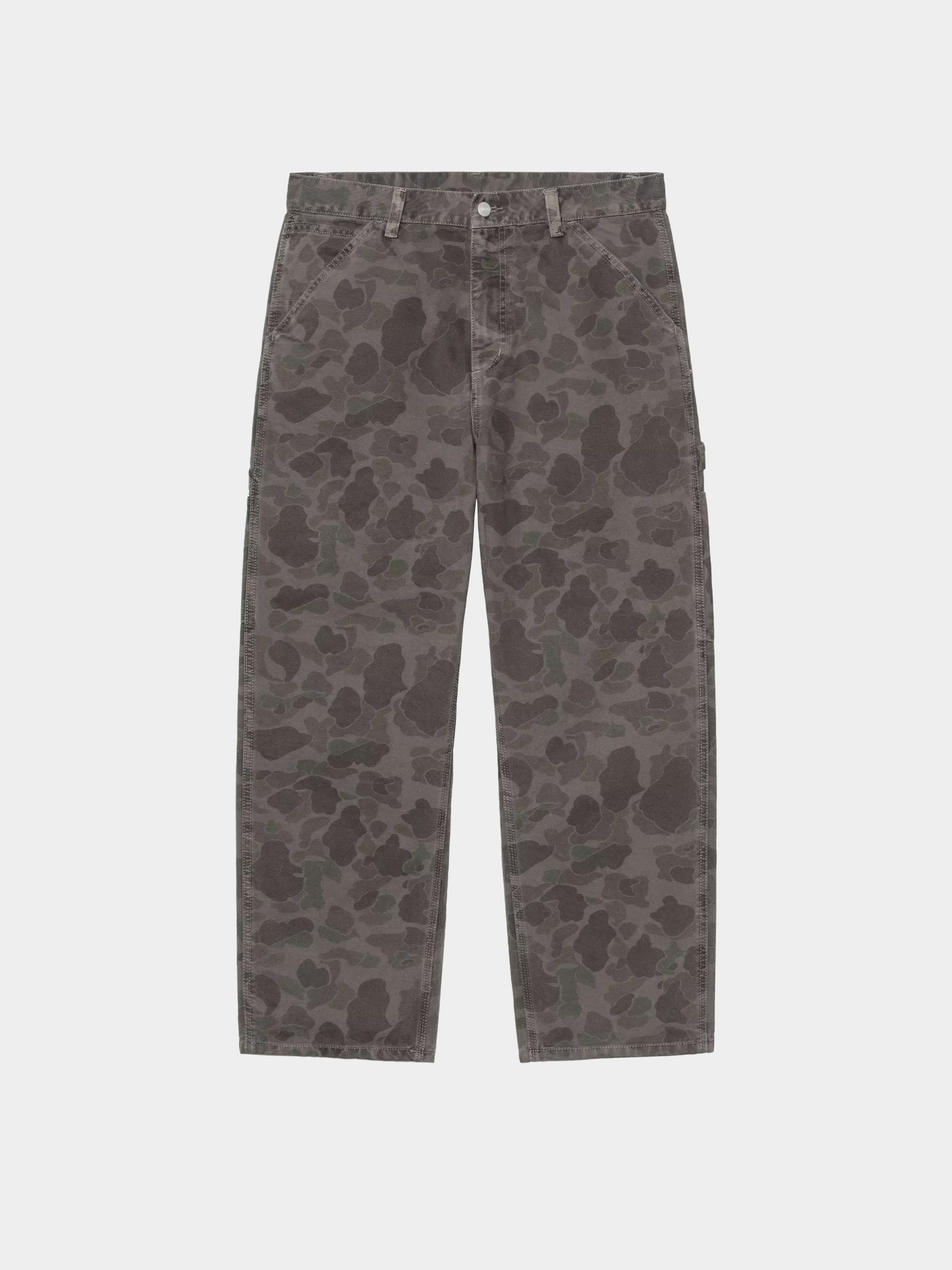 Kisnadrág Carhartt WIP Duck Single Knee (camo duck/green/porphyry/garment dyed)