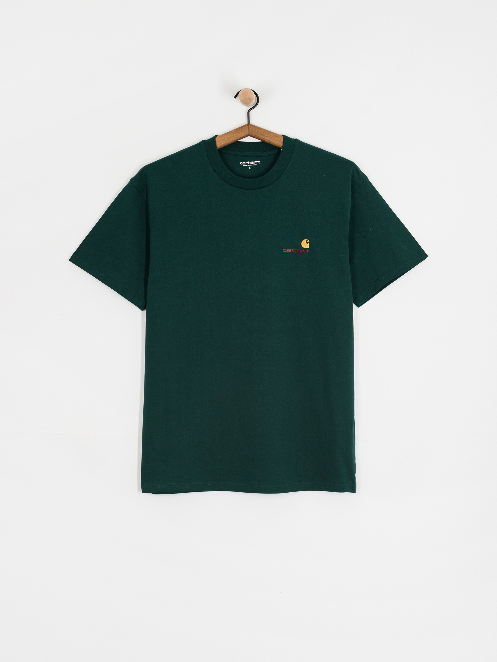 Carhartt WIP American Script Pu00f3lu00f3 (dark fir)