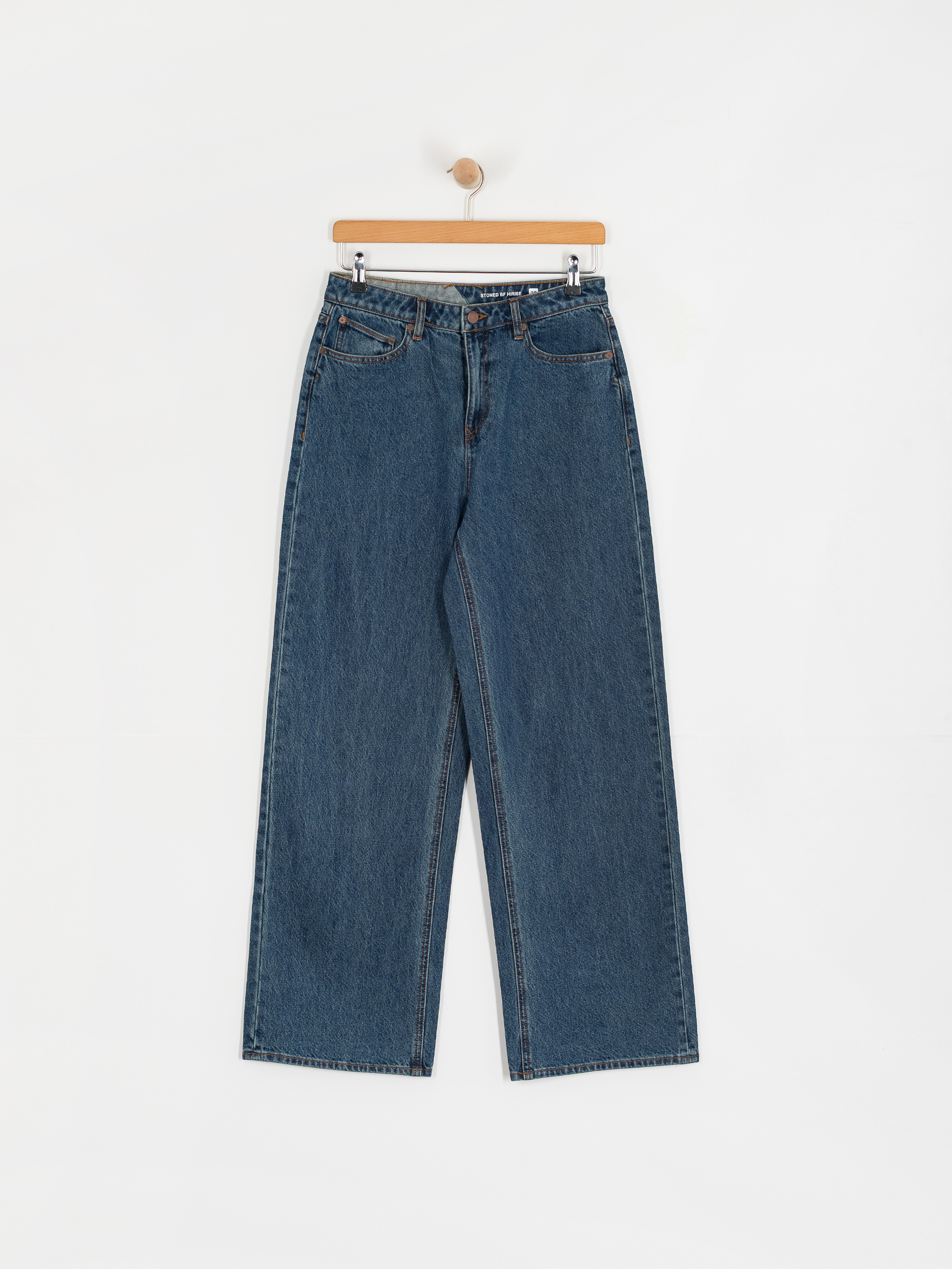 Kisnadrág Volcom Stoned Bf Hirise Wmn (indigo ridge wash)