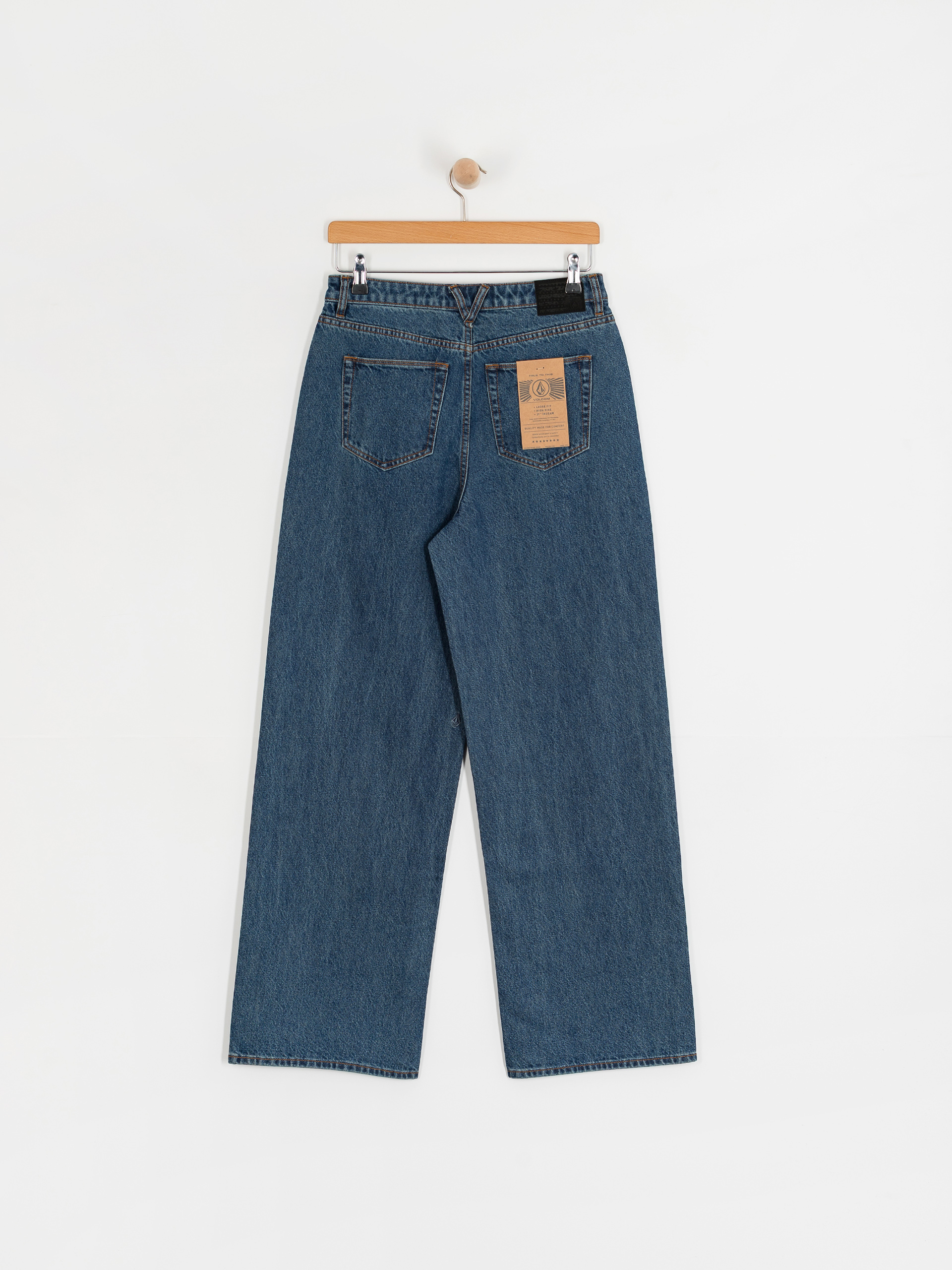 Kisnadrág Volcom Stoned Bf Hirise Wmn (indigo ridge wash)