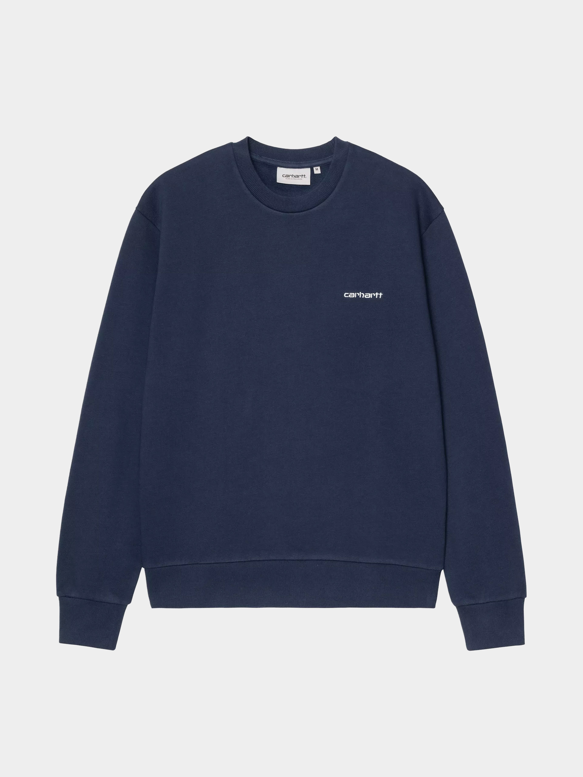 Pulóver Carhartt WIP Script Embroidery (jupiter/white)