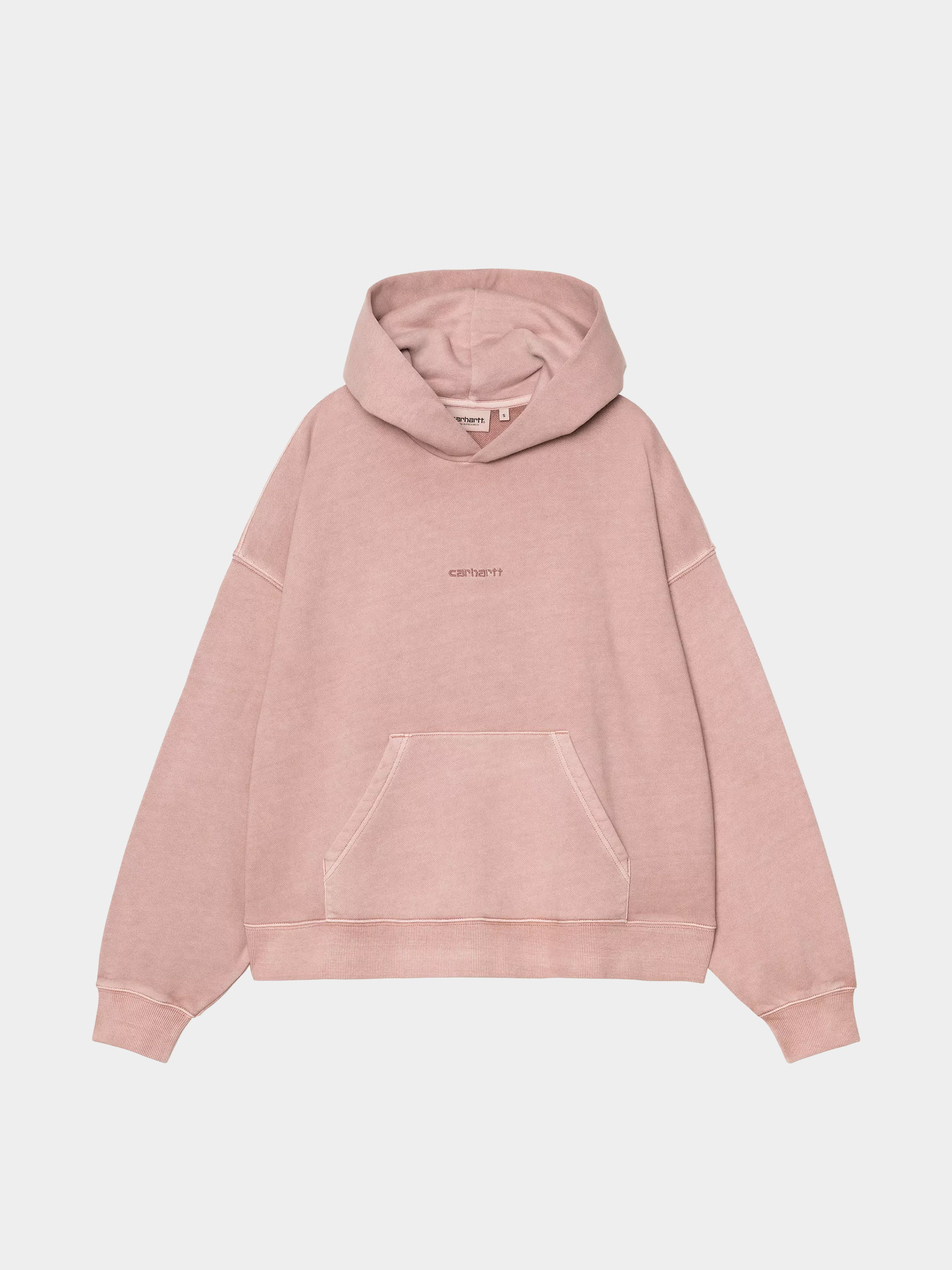 Kapucnis pulóver Carhartt WIP Benton HD Wmn (glassy pink/garment dyed)