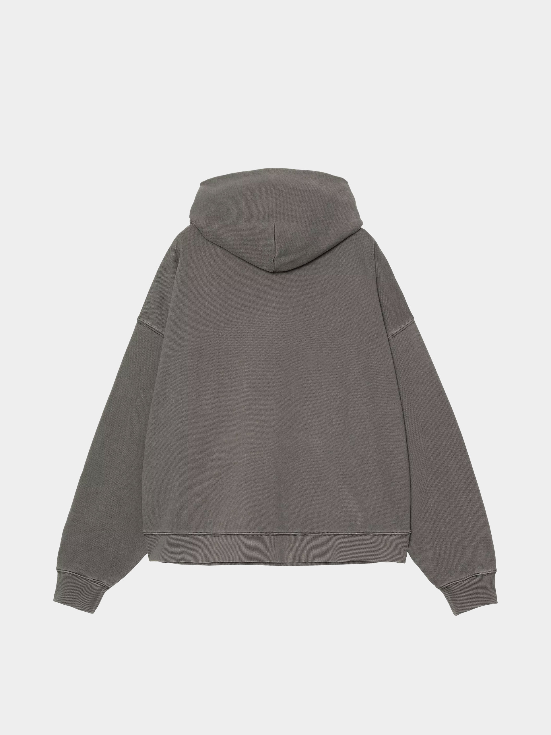 Kapucnis pulóver Carhartt WIP Benton HD Wmn (graphite/garment dyed)