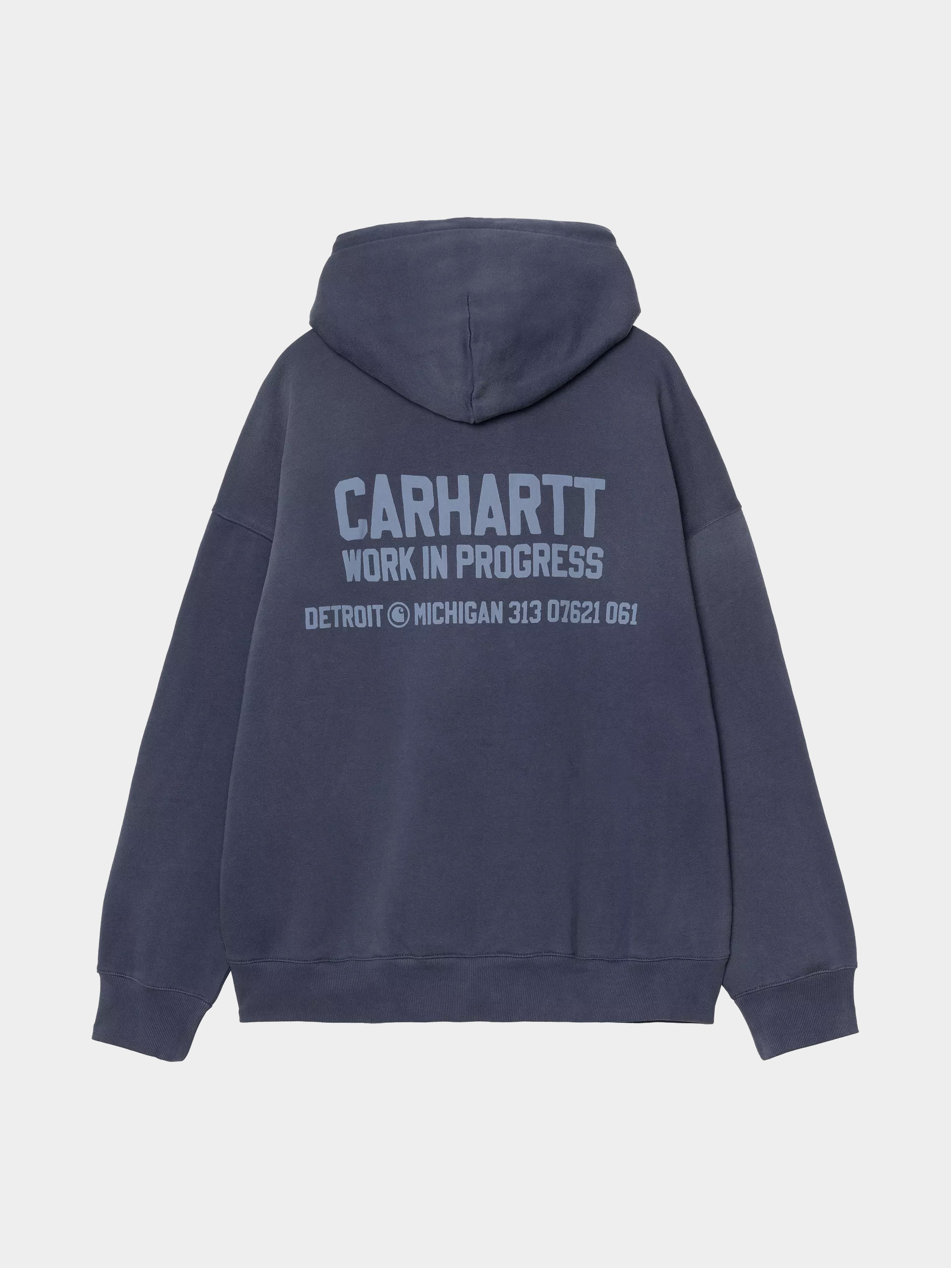 Kapucnis pulóver Carhartt WIP Distance HD (jupiter/stone dyed)