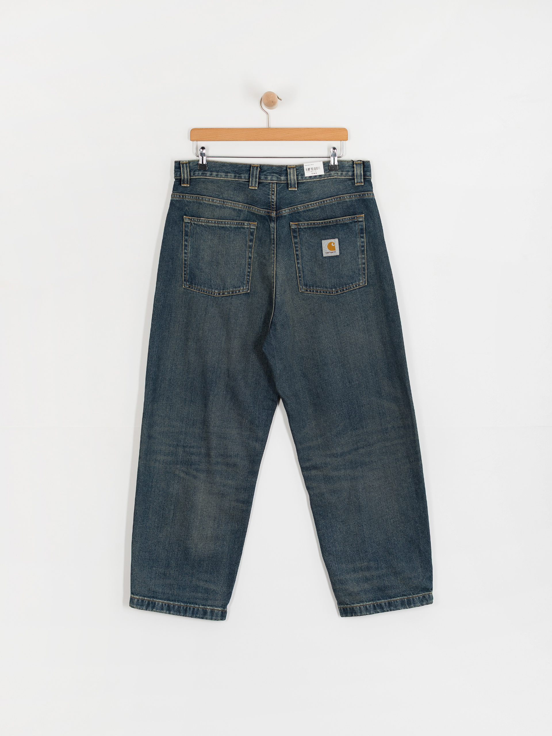 Kisnadrág Carhartt WIP Brandon (blue/worn used wash)