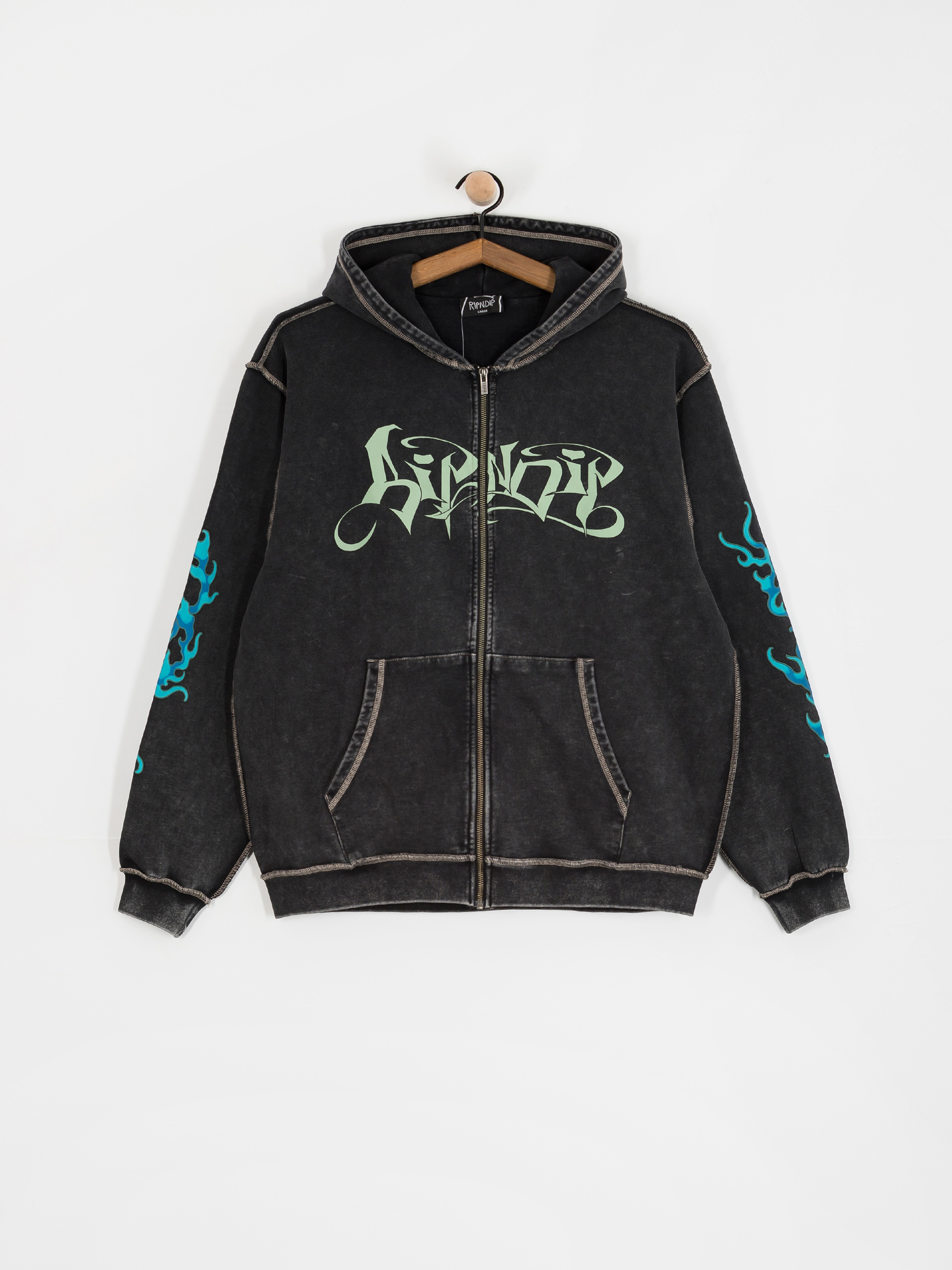 RipNDip Squabble Up HD Kapucnis pulóver (black vintage wash)