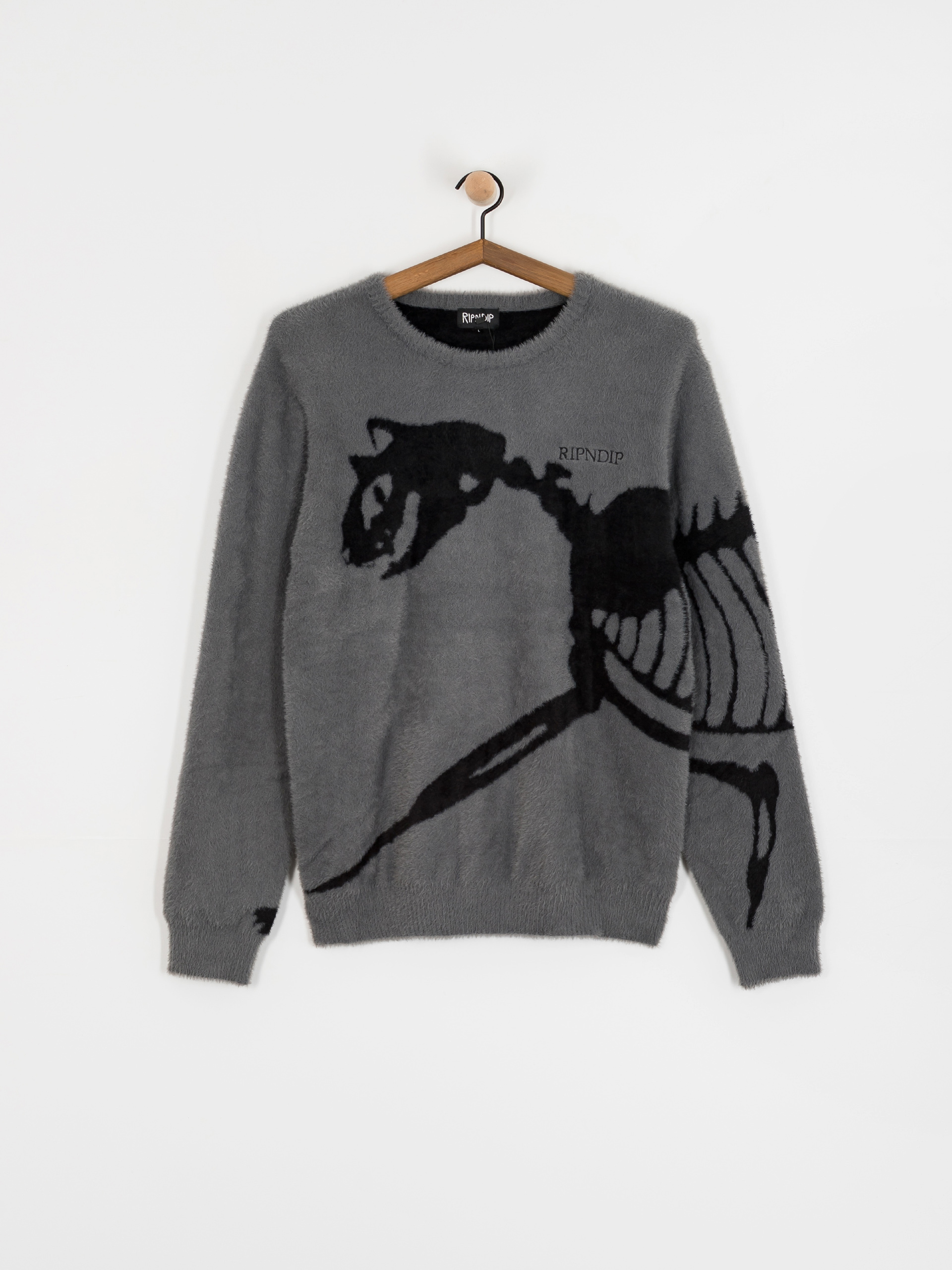RipNDip Fossil Mohair Knit Pulóver (charcoal)